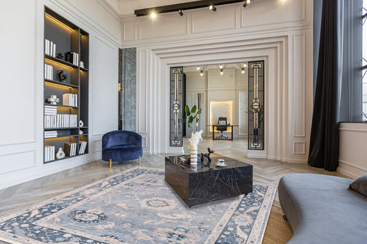 Angora Oushak Rug in the Living Room