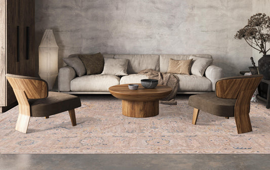 Angora Oushak Rug in the Living Room