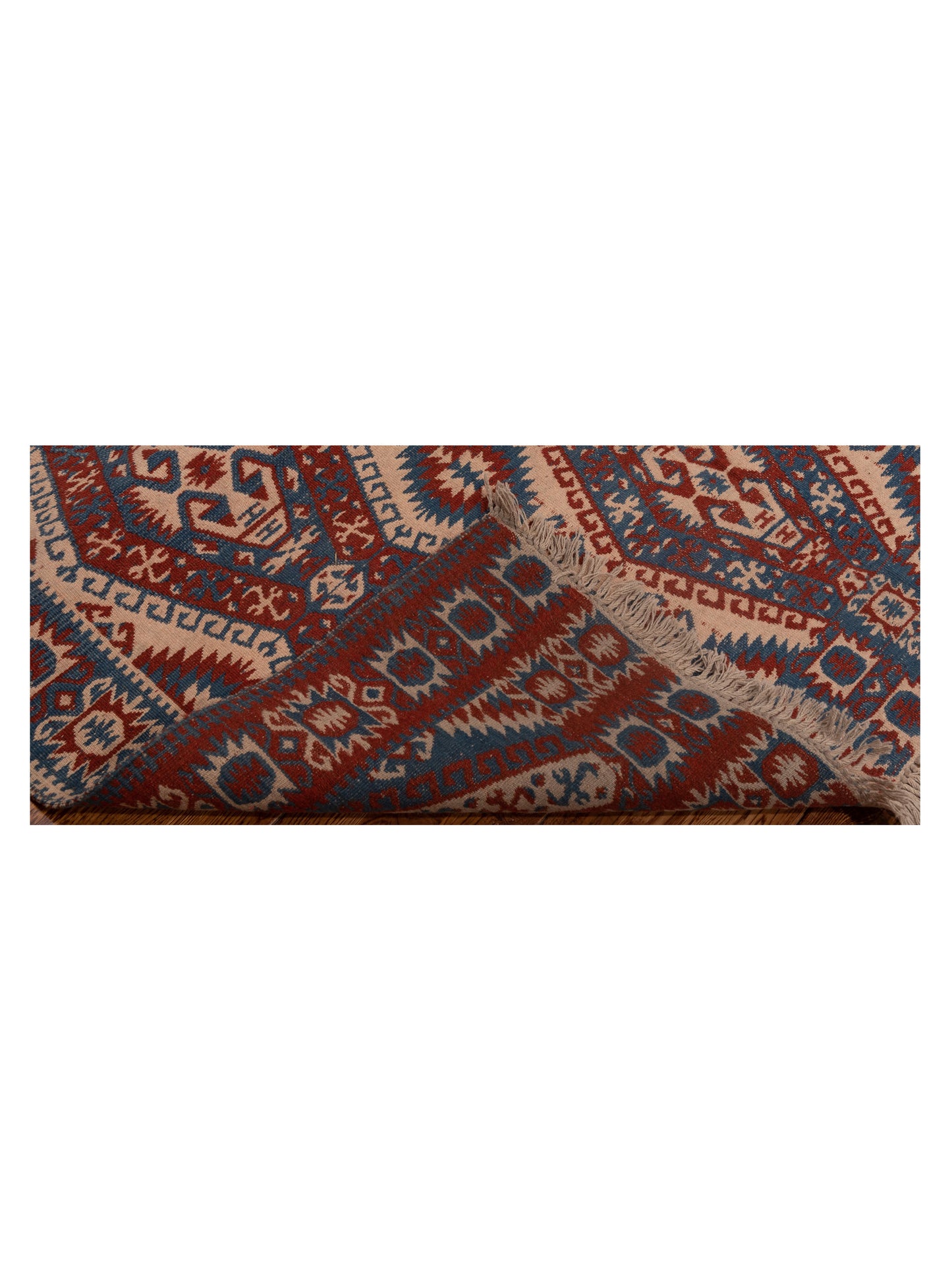 Kilim 43435 Blue Red 5.3x7.11 Hand Woven Rug