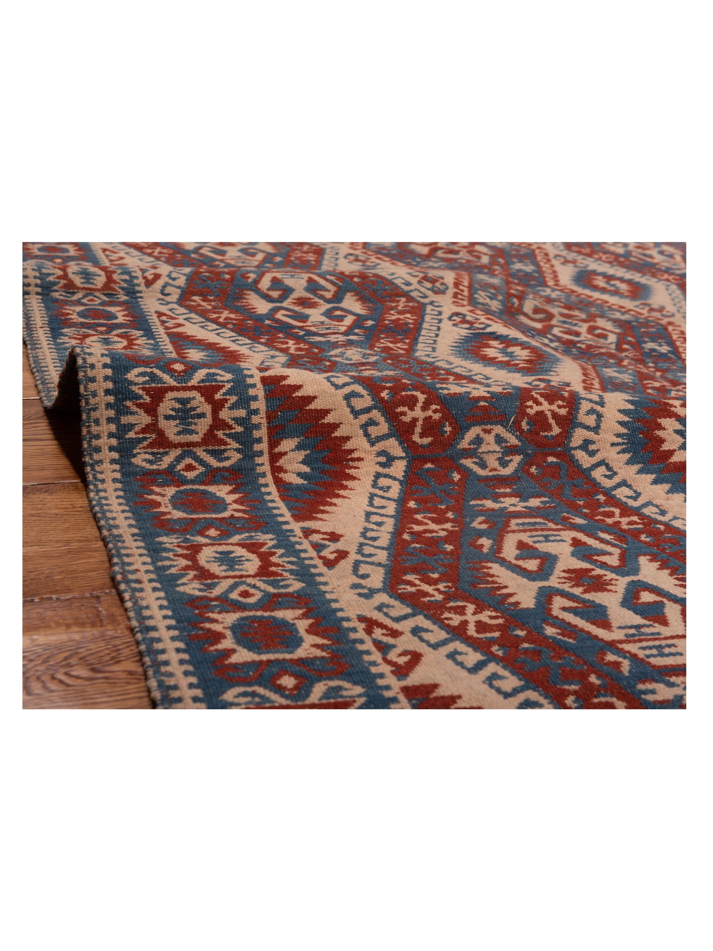 Kilim 43435 Blue Red 5.3x7.11 Hand Woven Rug