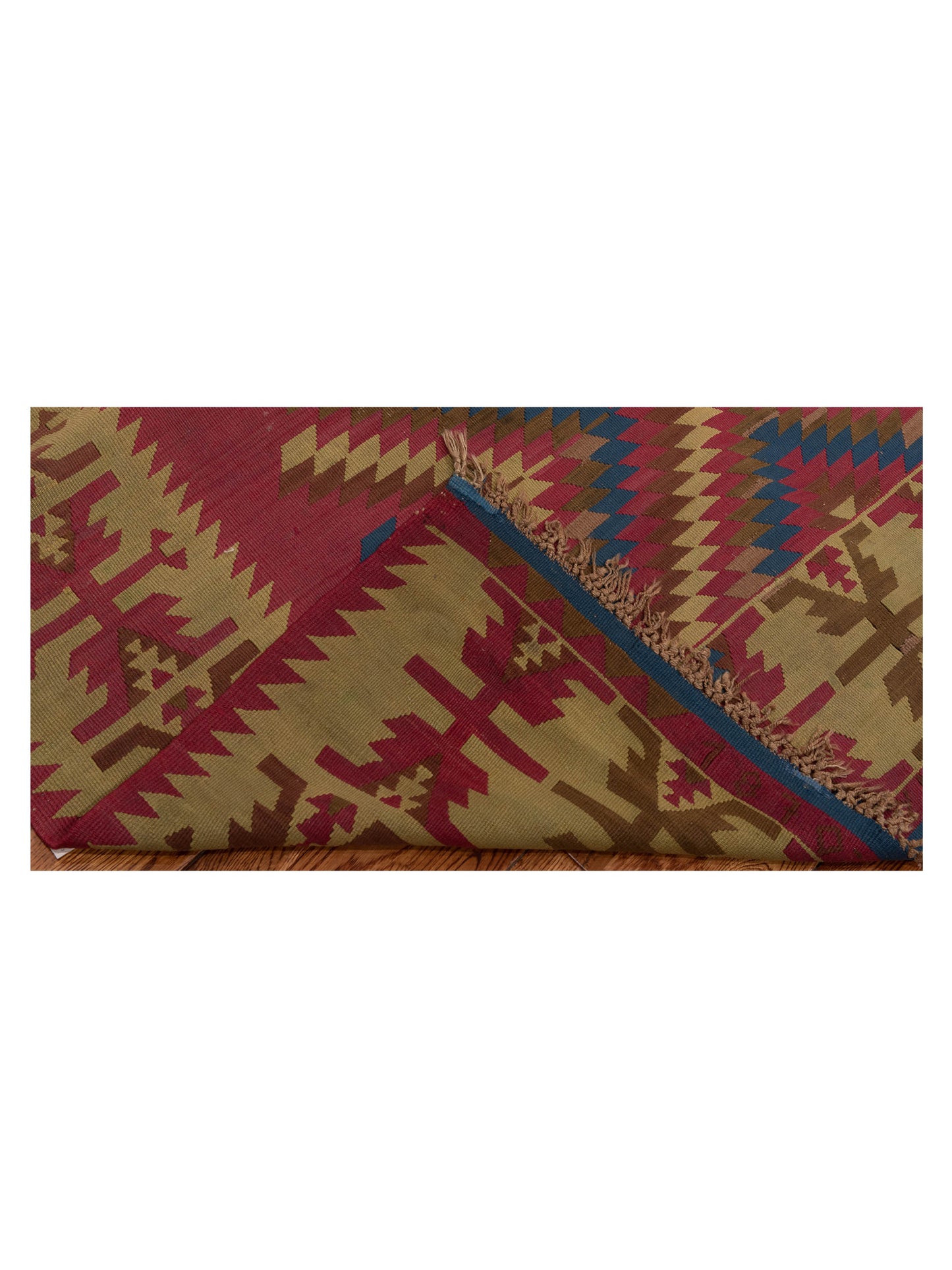 Transilvanian Kilim 52604 Red Beige 7.8x12.11 Hand Woven Rug