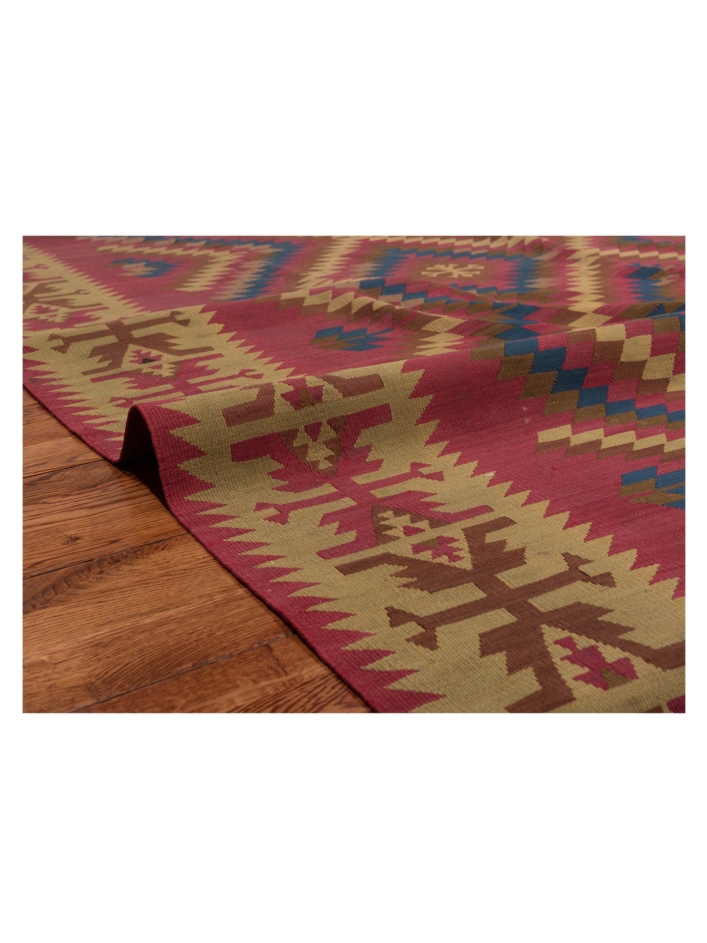 Transilvanian Kilim 52604 Red Beige 7.8x12.11 Hand Woven Rug