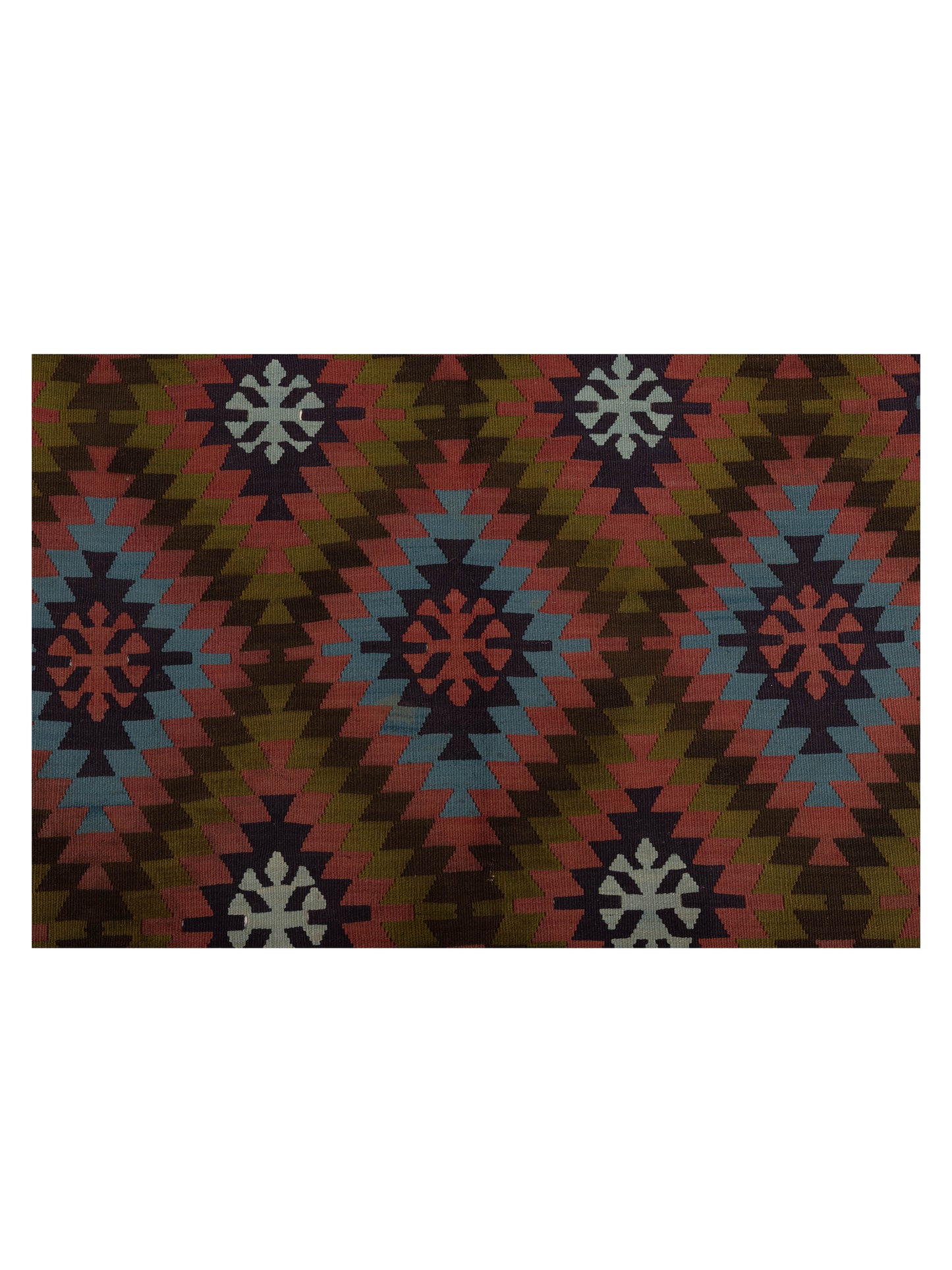 Old Basserabian Kilim 55027 Multi 6x13 Hand Woven Rug