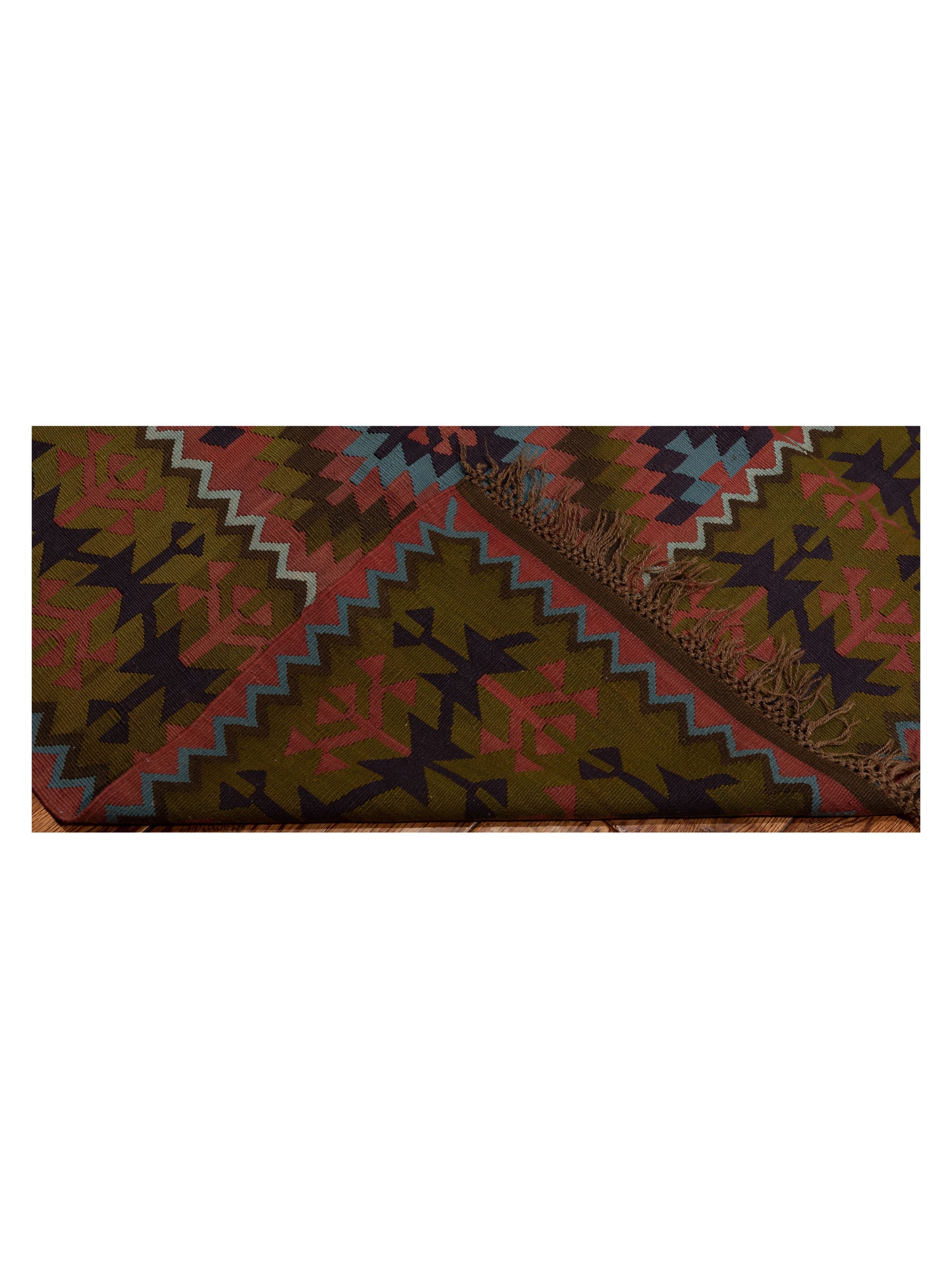 Old Basserabian Kilim 55027 Multi 6x13 Hand Woven Rug