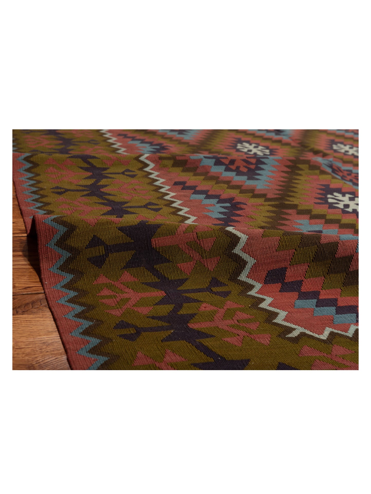 Old Basserabian Kilim 55027 Multi 6x13 Hand Woven Rug