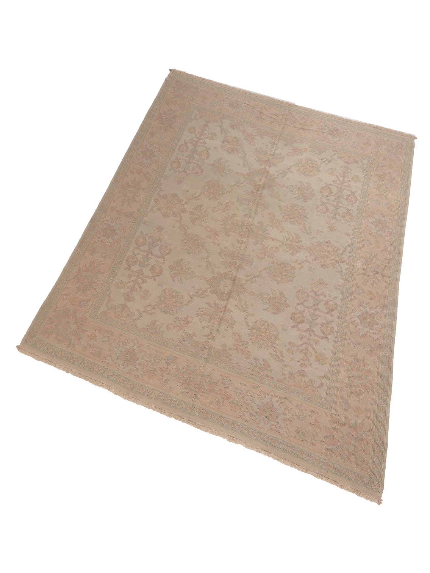 Transilvanian Kilim 64871 Beige Cream 8.3x10 Hand Woven Rug
