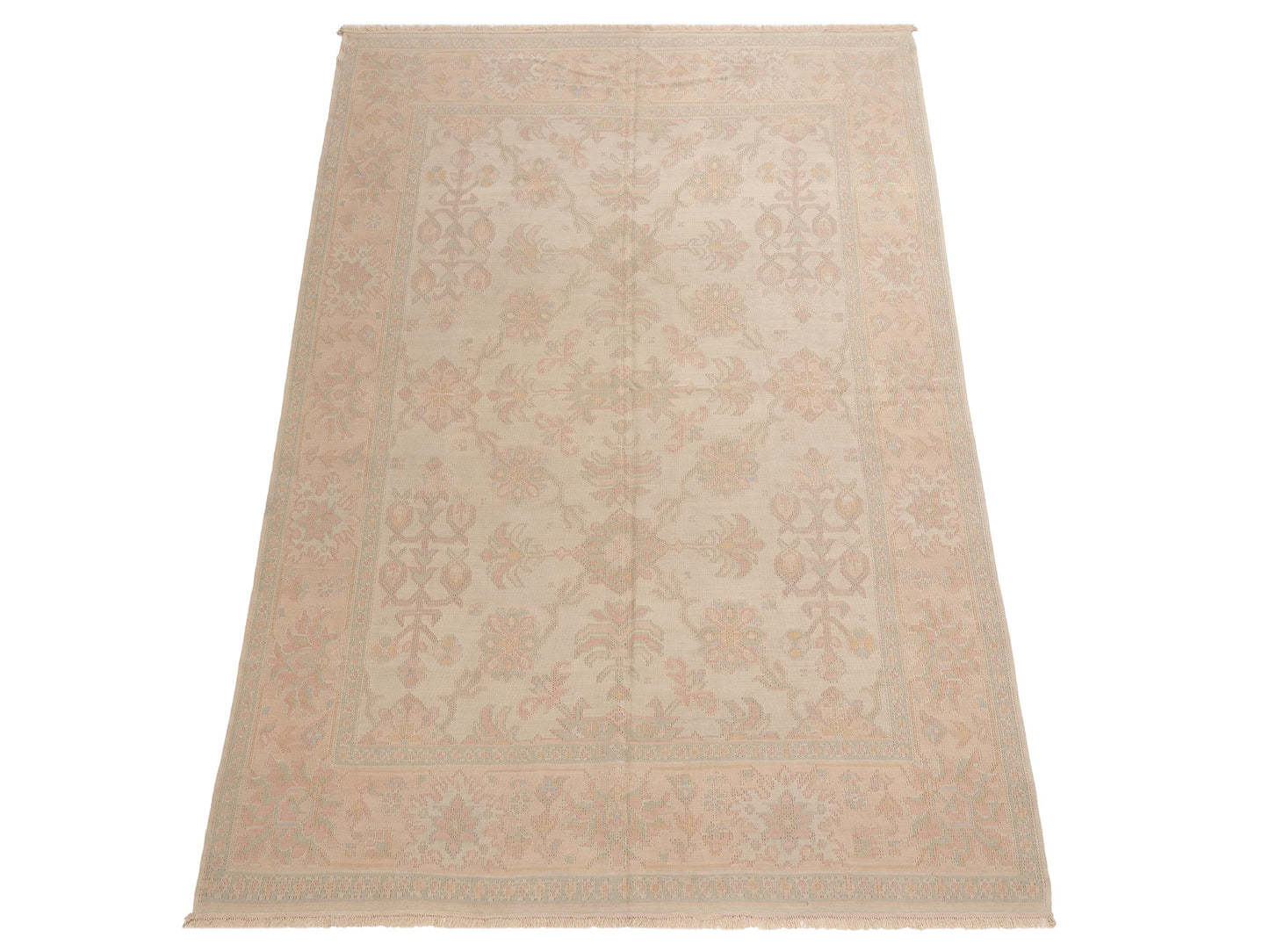 Transilvanian Kilim 64871 Beige Cream 8.3x10 Hand Woven Rug