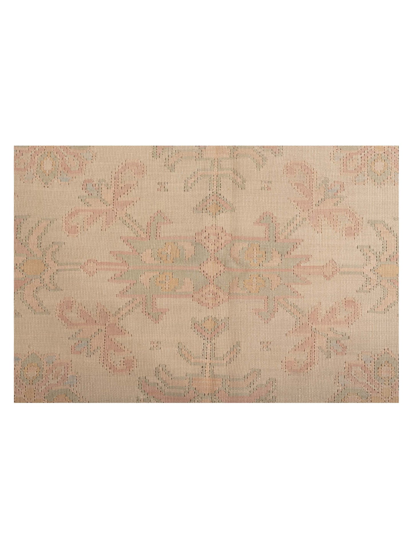 Transilvanian Kilim 64871 Beige Cream 8.3x10 Hand Woven Rug