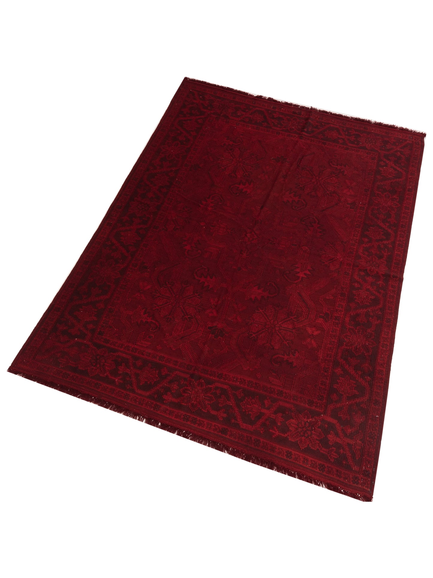Transilvanian Kilim 65341 Red 5.8x8.5 Hand Woven Rug
