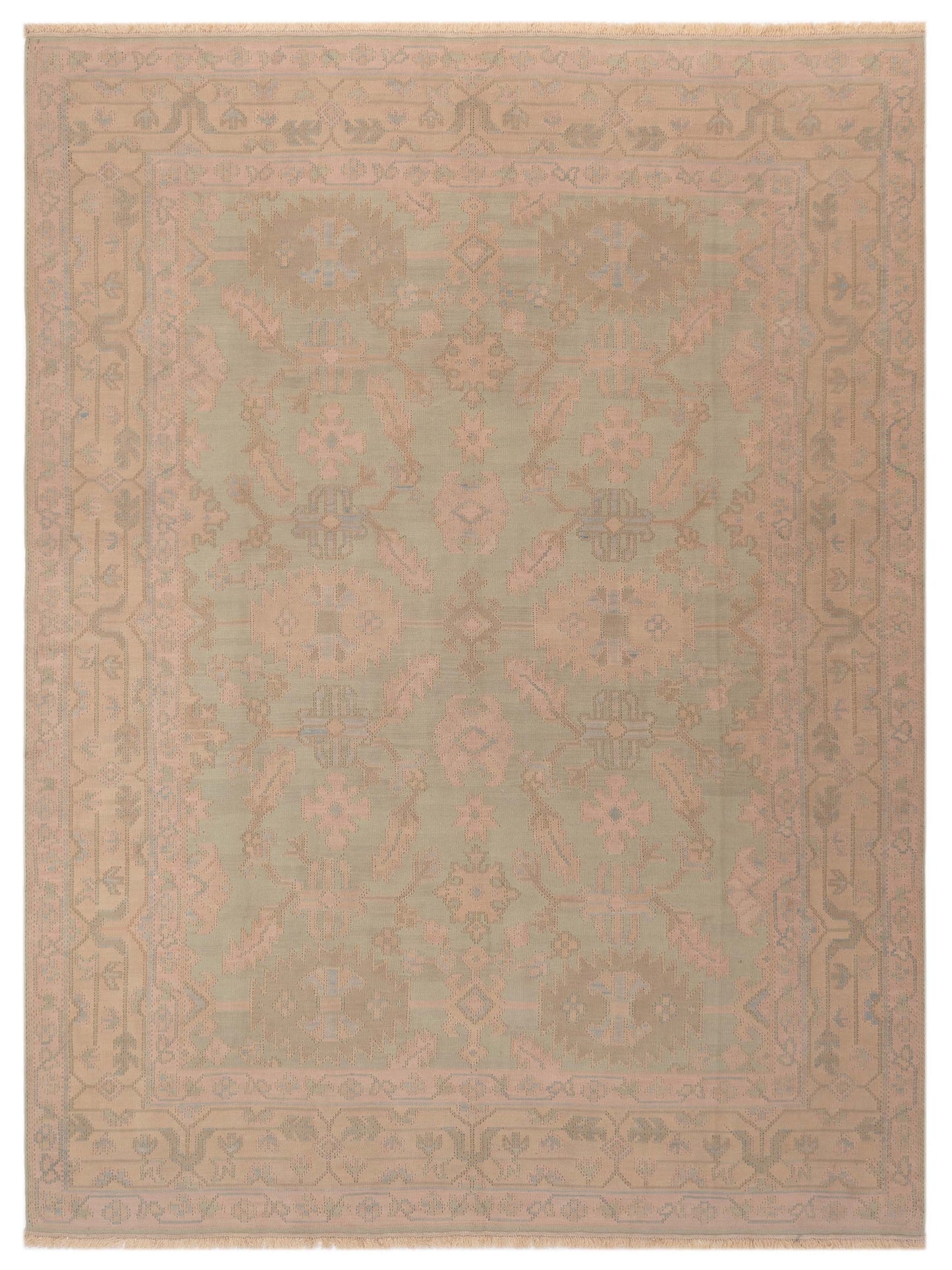 Pasha Transilvanian Kilim Green Cream Traditional
