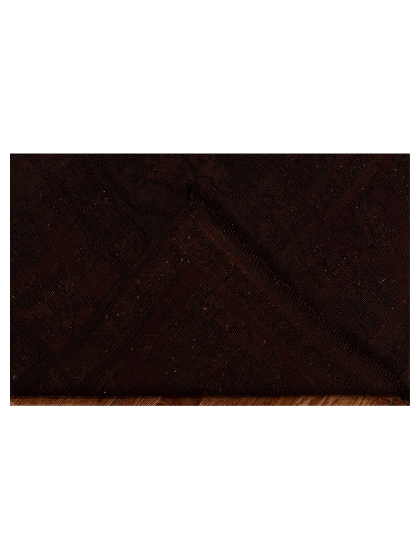 Vintage 65942 Dark Brown 6.7x10.1 Hand Knotted Rug
