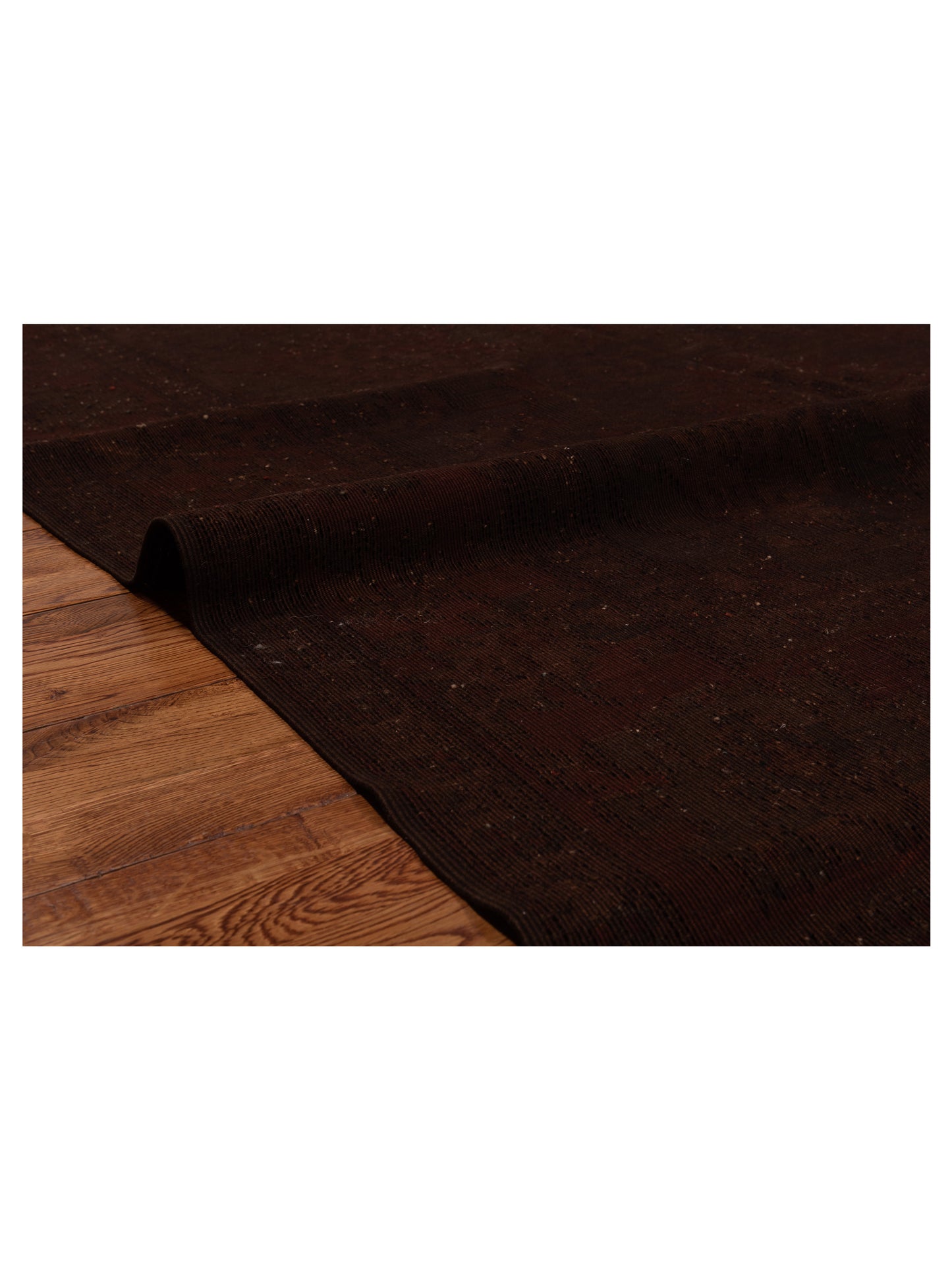 Vintage 65942 Dark Brown 6.7x10.1 Hand Knotted Rug