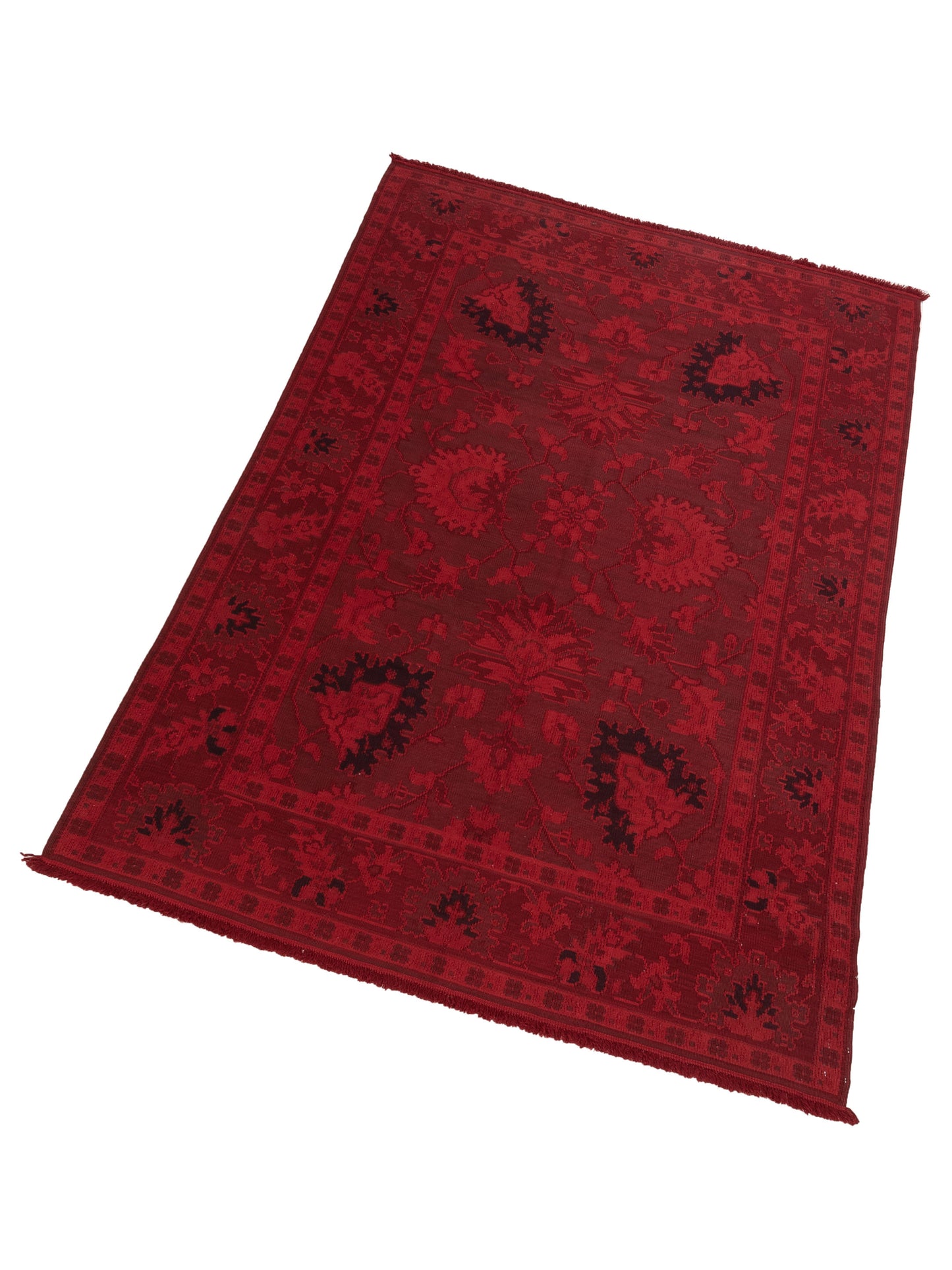 Vintage 66004 Red 6.8x10.1 Hand Knotted Rug