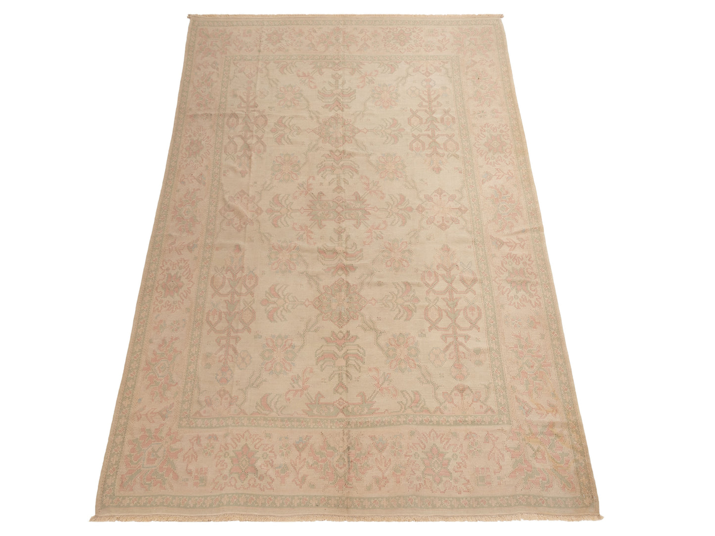 Transilvanian Kilim 66243 Cream Light Brown 8x10.3 Hand Woven Rug