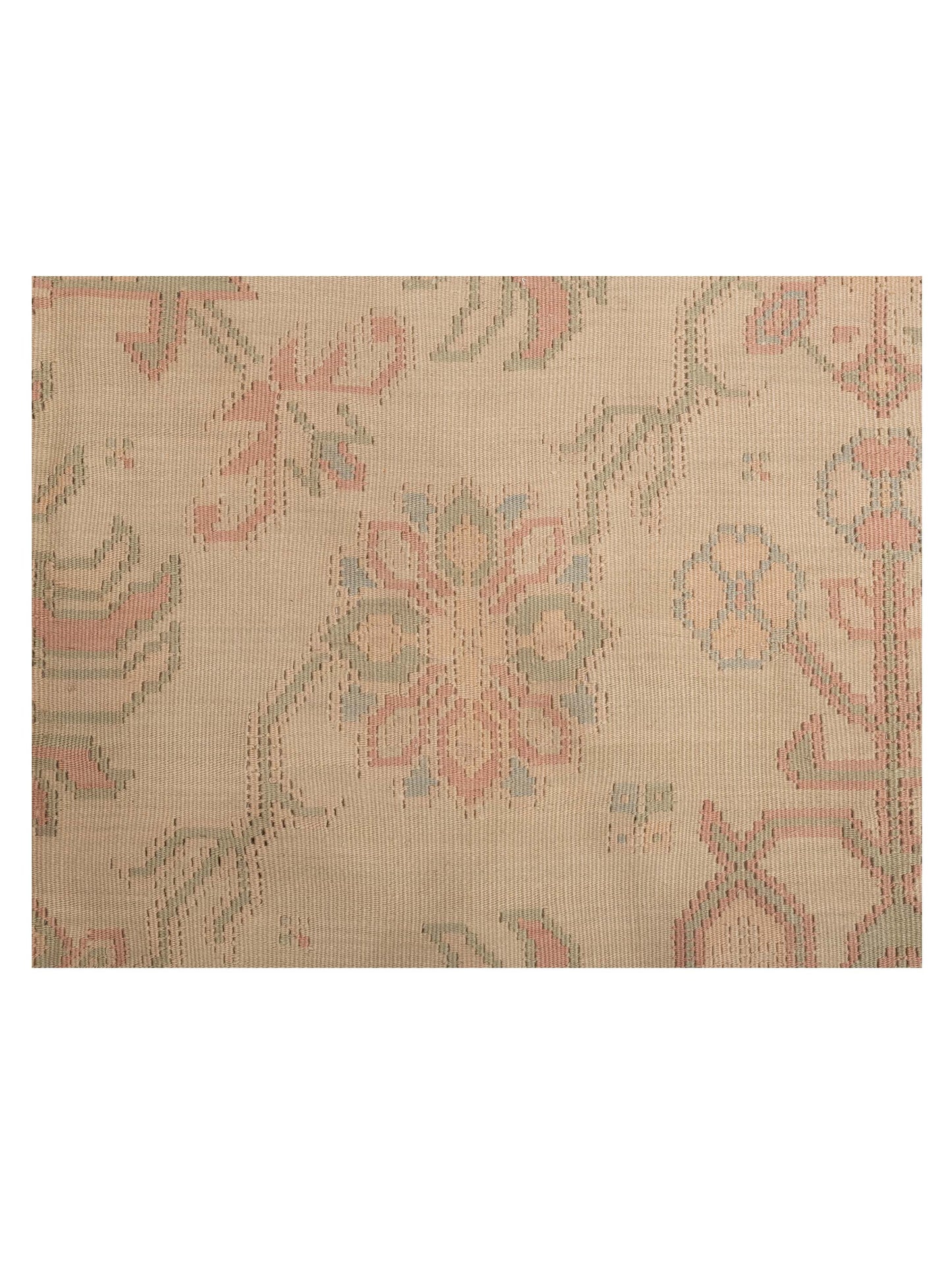 Transilvanian Kilim 66243 Cream Light Brown 8x10.3 Hand Woven Rug