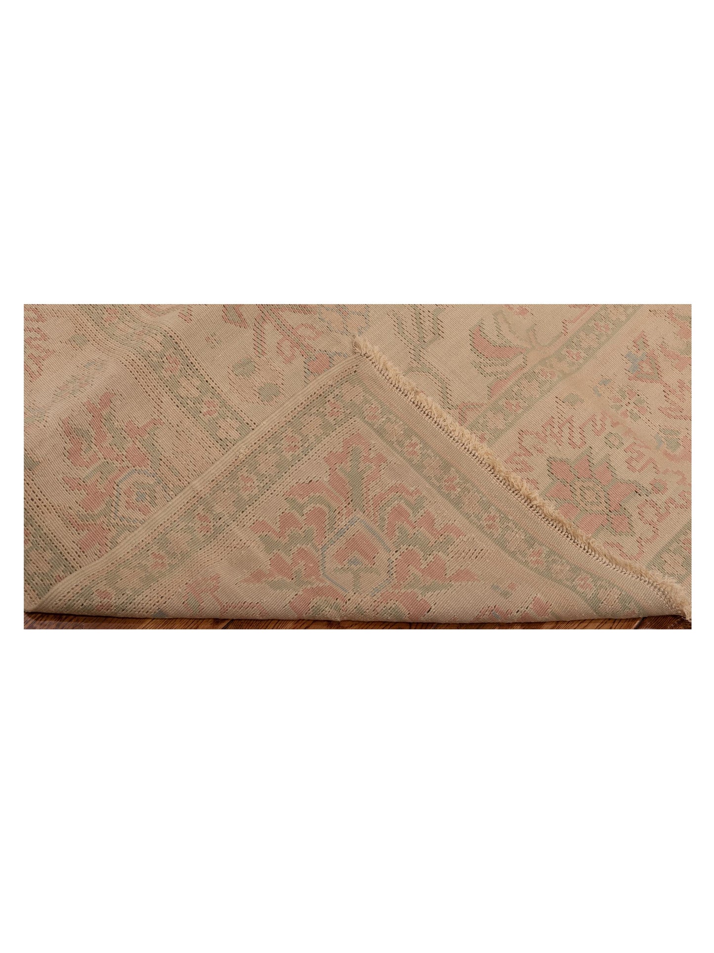 Transilvanian Kilim 66243 Cream Light Brown 8x10.3 Hand Woven Rug