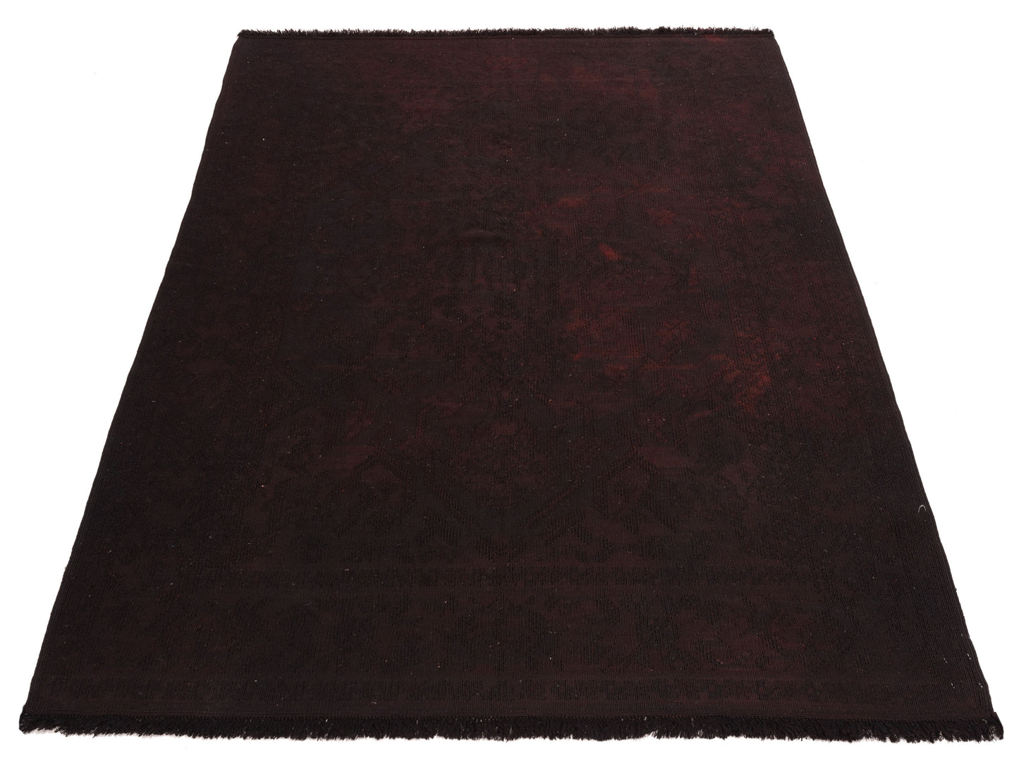 Vintage 66512 Black 5.10x8 Hand Knotted Rug