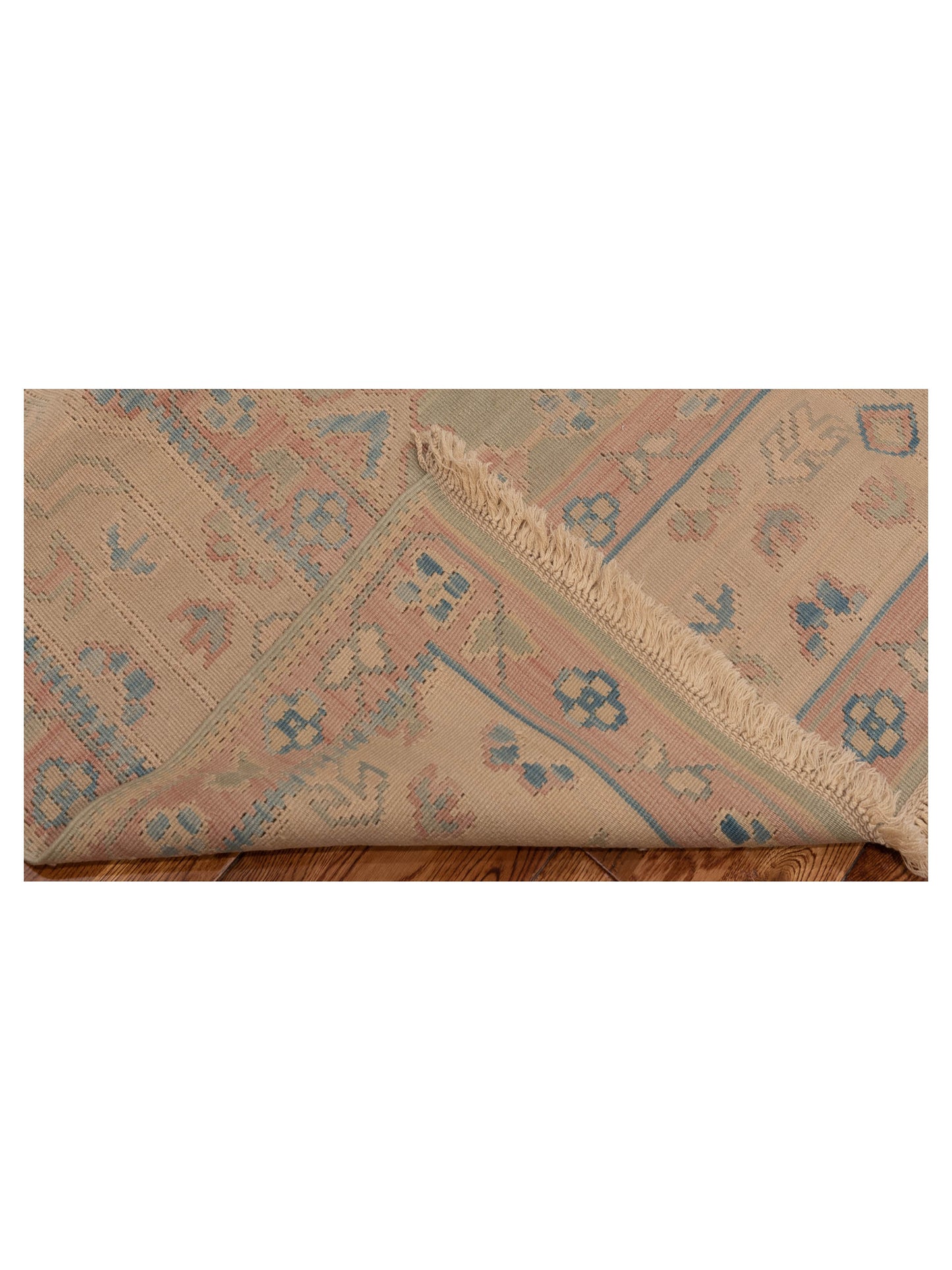 Transilvanian Kilim 66513 Green Beige 8.2x10.9 Hand Woven Rug