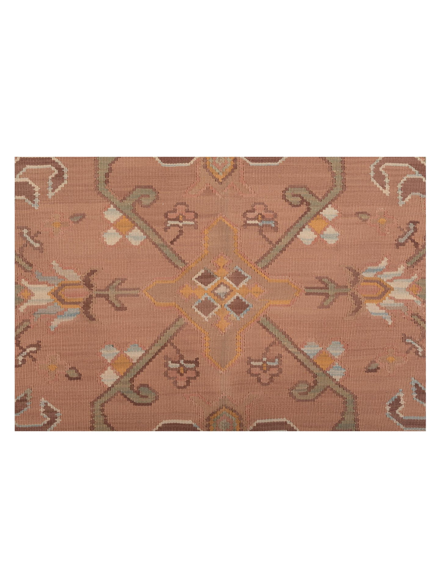 Transilvanian Kilim 67393 Brown 4.1x5.11 Hand Woven Rug