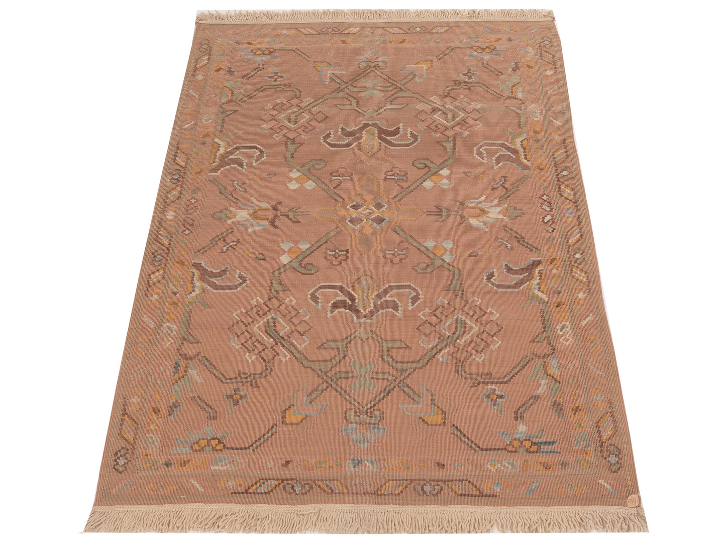 Transilvanian Kilim 67393 Brown 4.1x5.11 Hand Woven Rug