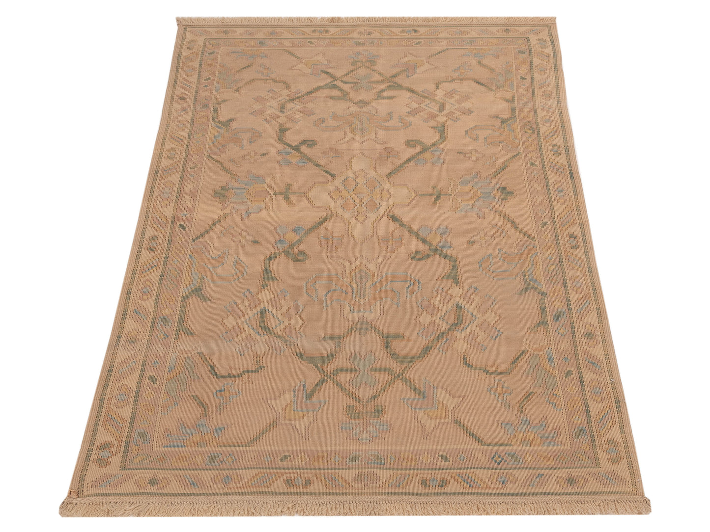 Transilvanian Kilim 67410 Brown 4x6.3 Hand Woven Rug