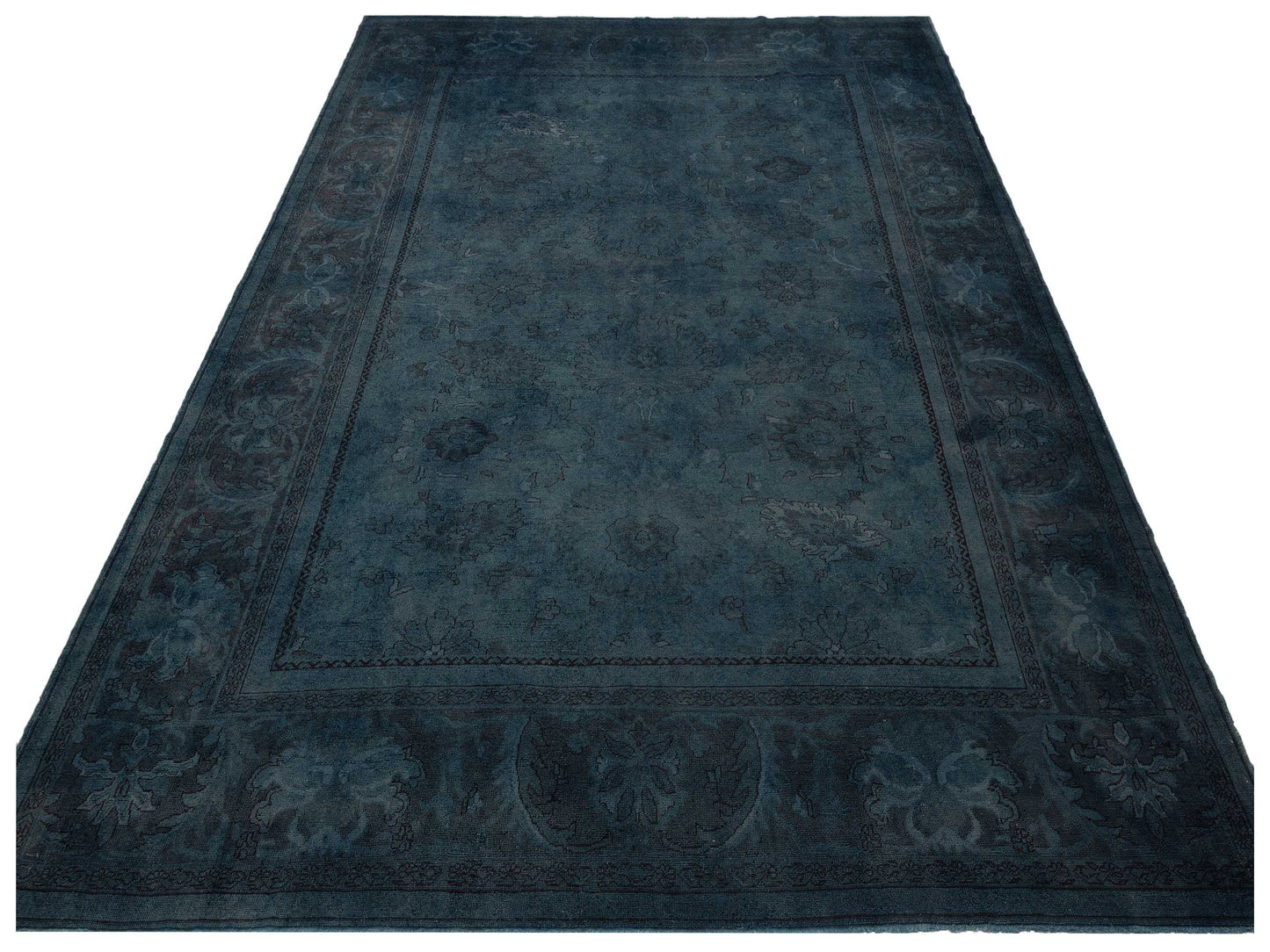 Vintage 68355 Navy 10.7x13.10 Hand Knotted Rug