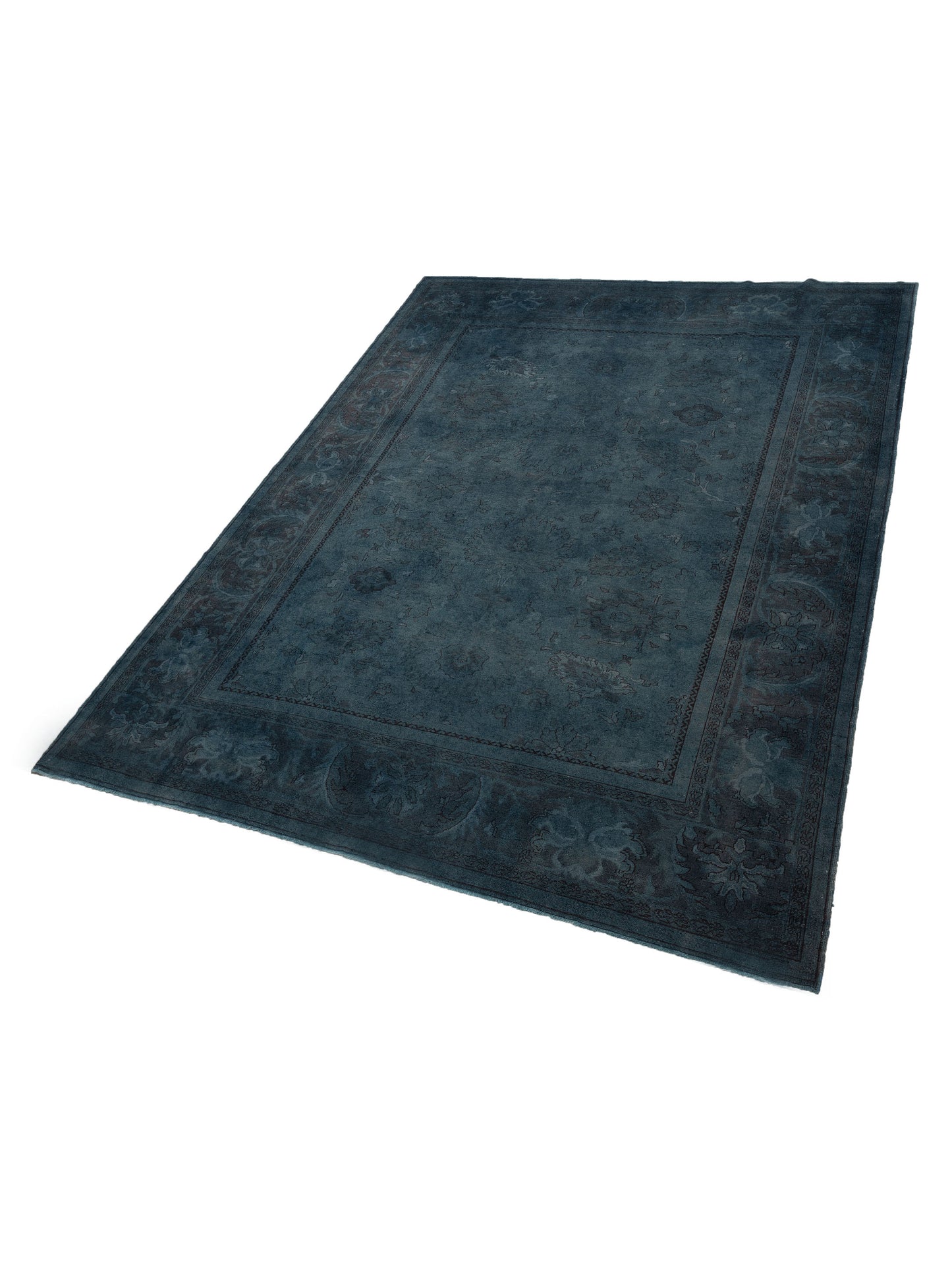 Vintage 68355 Navy 10.7x13.10 Hand Knotted Rug