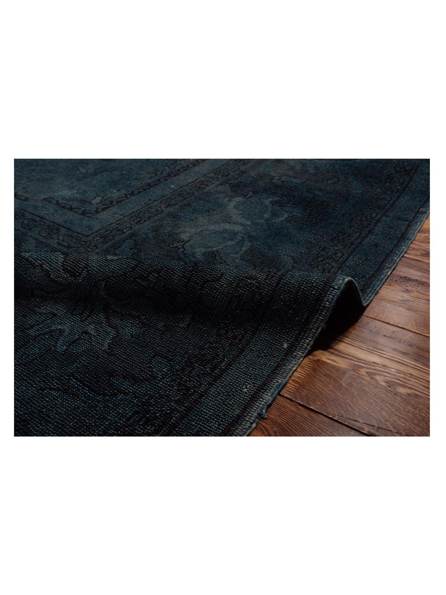 Vintage 68355 Navy 10.7x13.10 Hand Knotted Rug