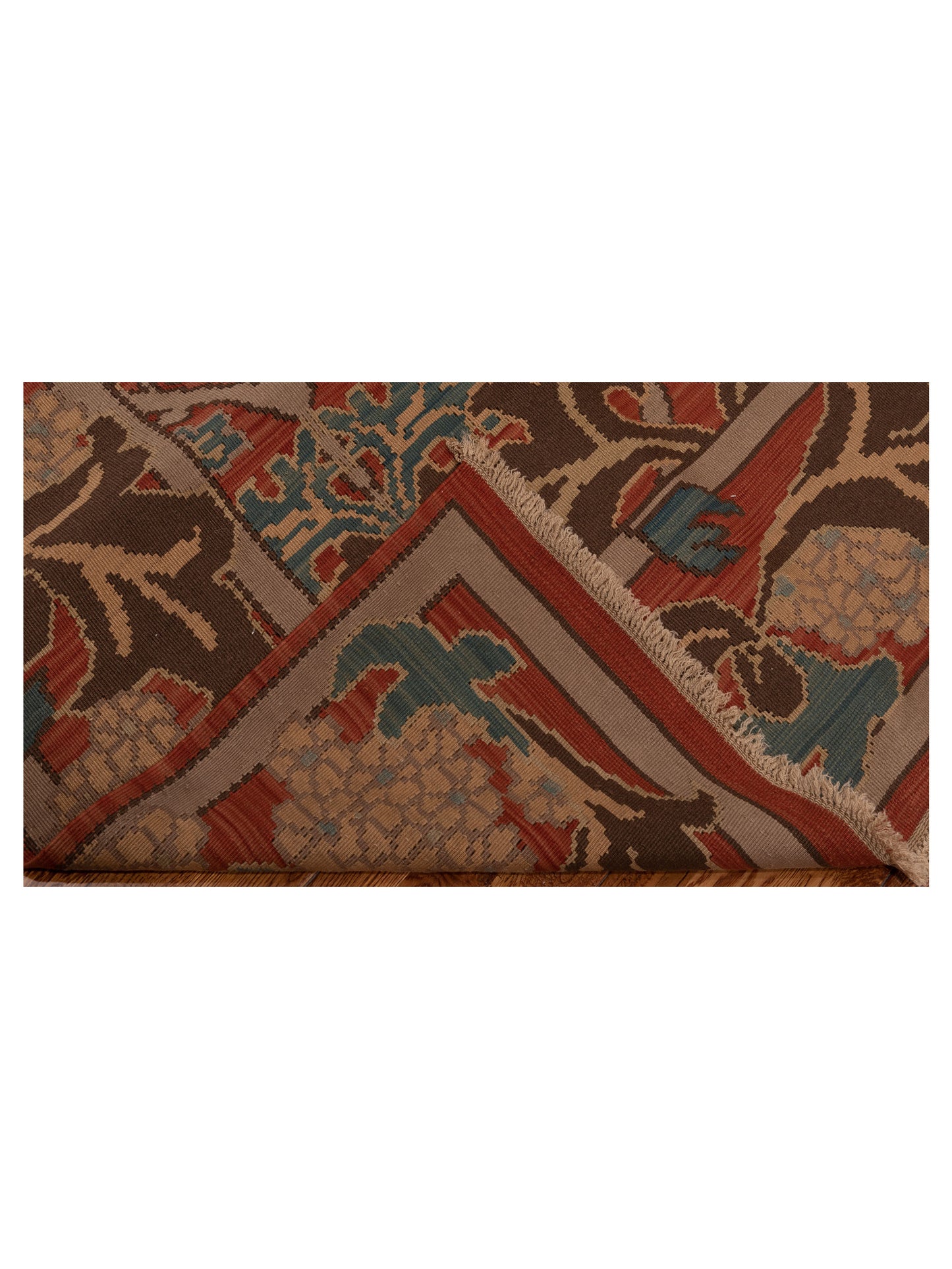 Transilvanian Kilim 68984 Brown Rust 8.2x9.11 Hand Woven Rug
