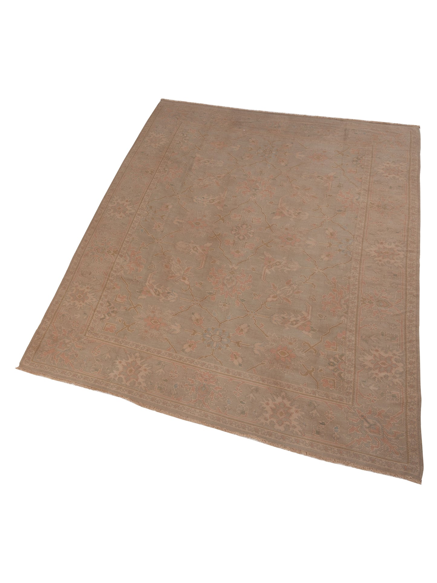 Transilvanian Kilim 69975 Light Brown Light Brown 9x11.9 Hand Woven Rug