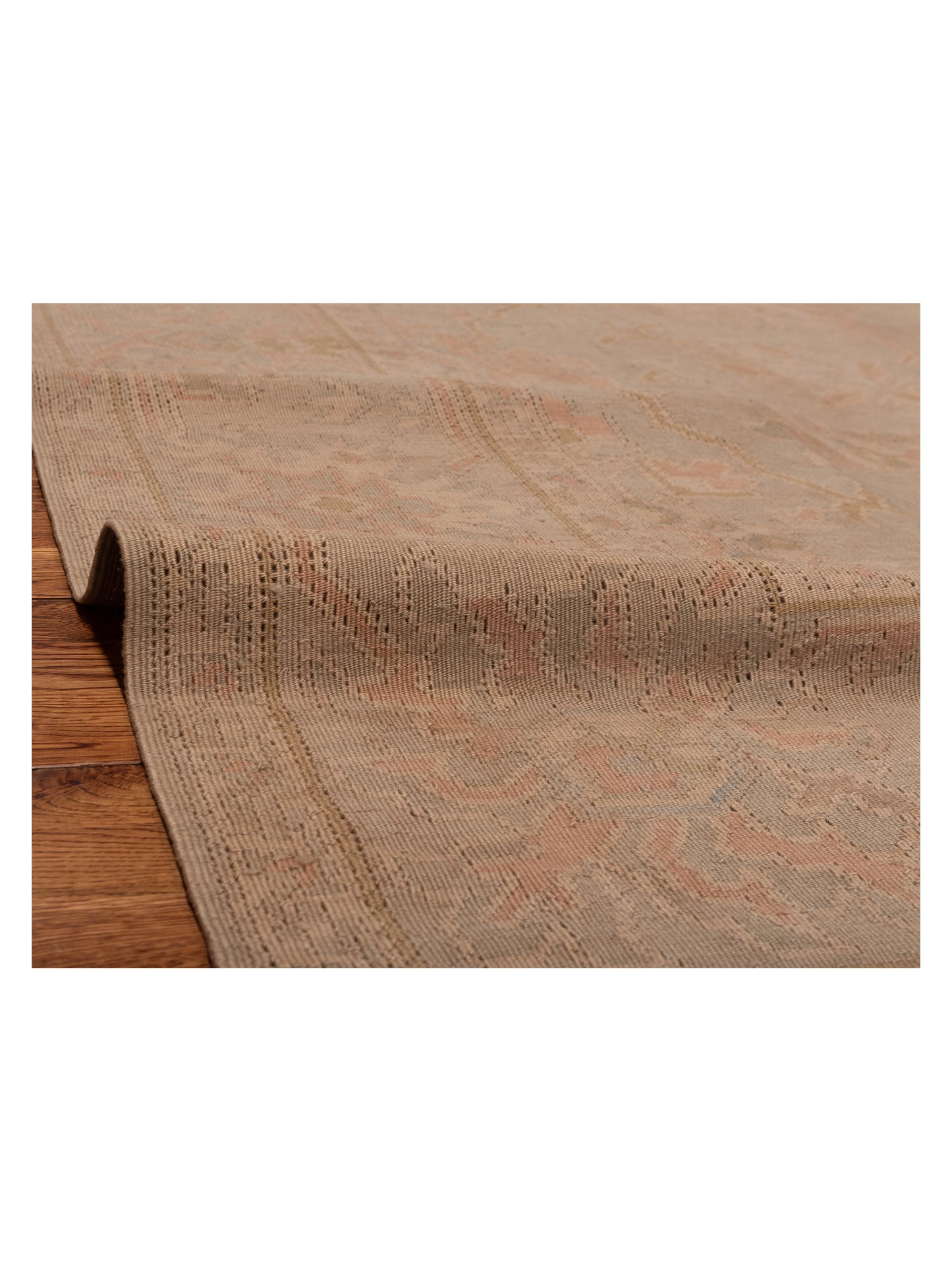 Transilvanian Kilim 69975 Light Brown Light Brown 9x11.9 Hand Woven Rug