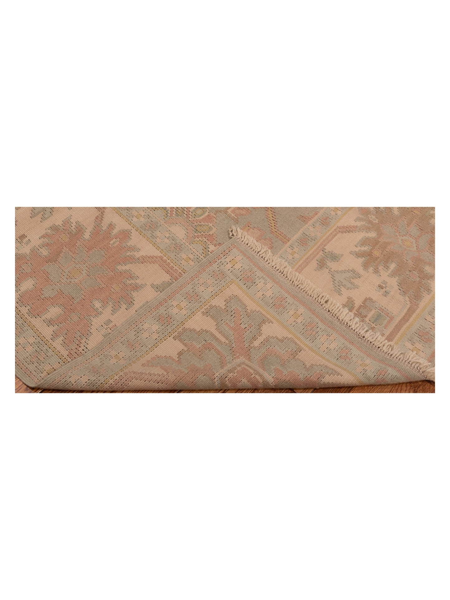 Transilvanian Kilim 69977 Silver Ivory 9.1x11.8 Hand Woven Rug