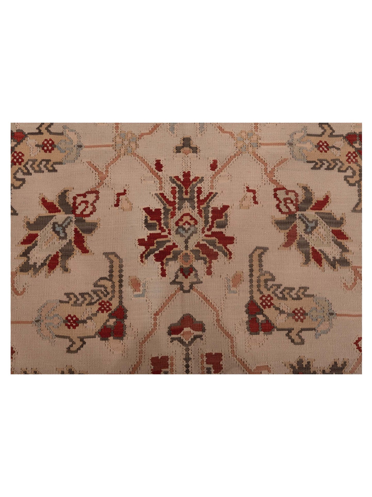 Transilvanian Kilim 69979 Beige Brown 5.8x8 Hand Woven Rug