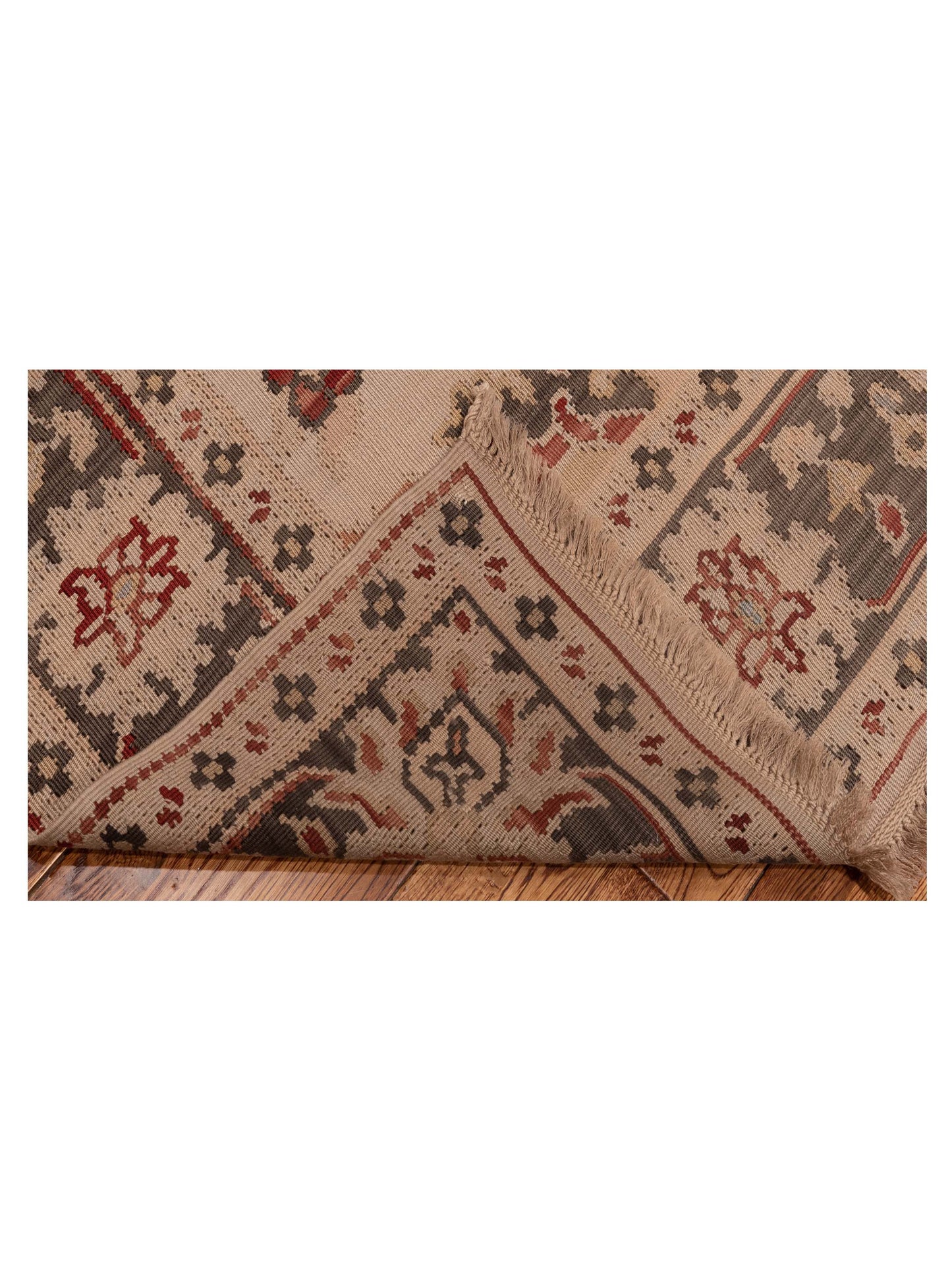 Transilvanian Kilim 69979 Beige Brown 5.8x8 Hand Woven Rug
