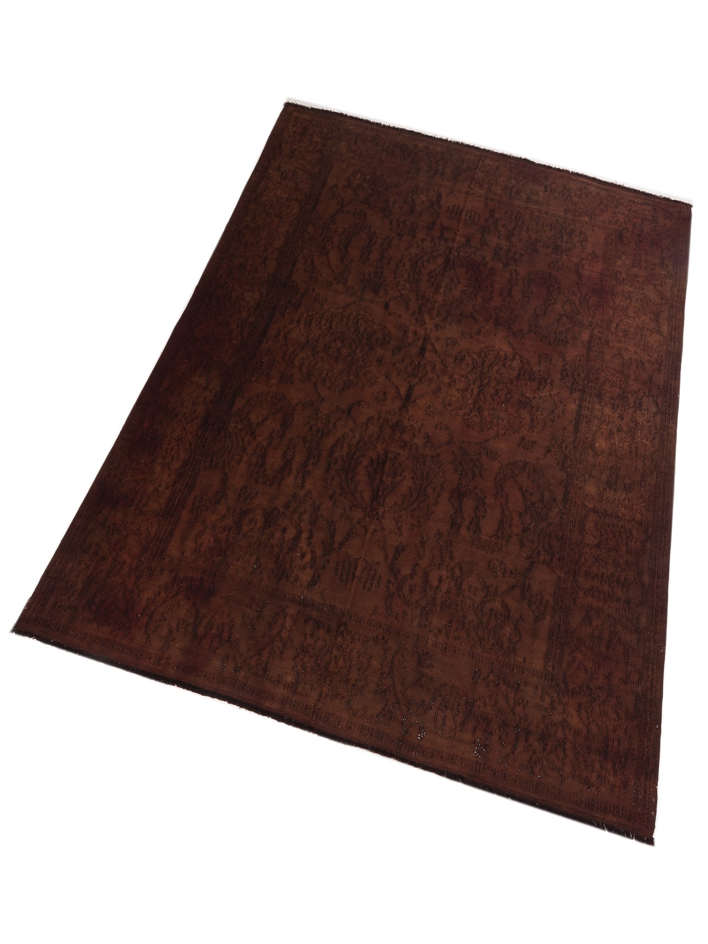 Transilvanian Kilim 69983 Dark Brown 8.9x11.11 Hand Woven Rug