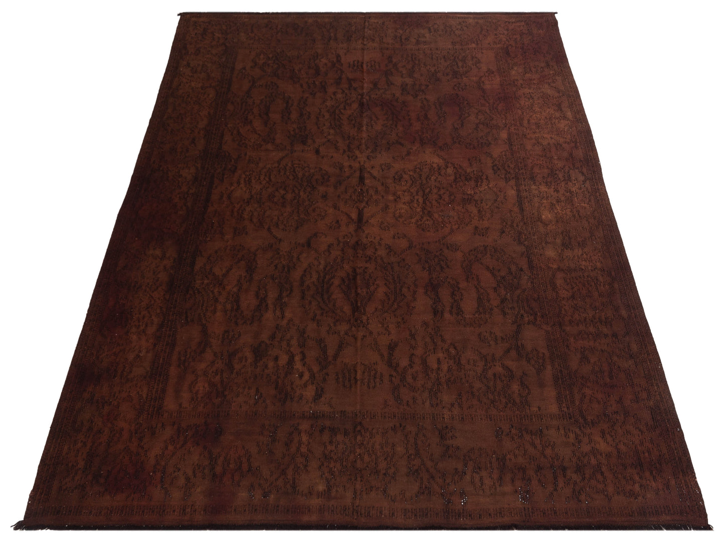 Transilvanian Kilim 69983 Dark Brown 8.9x11.11 Hand Woven Rug