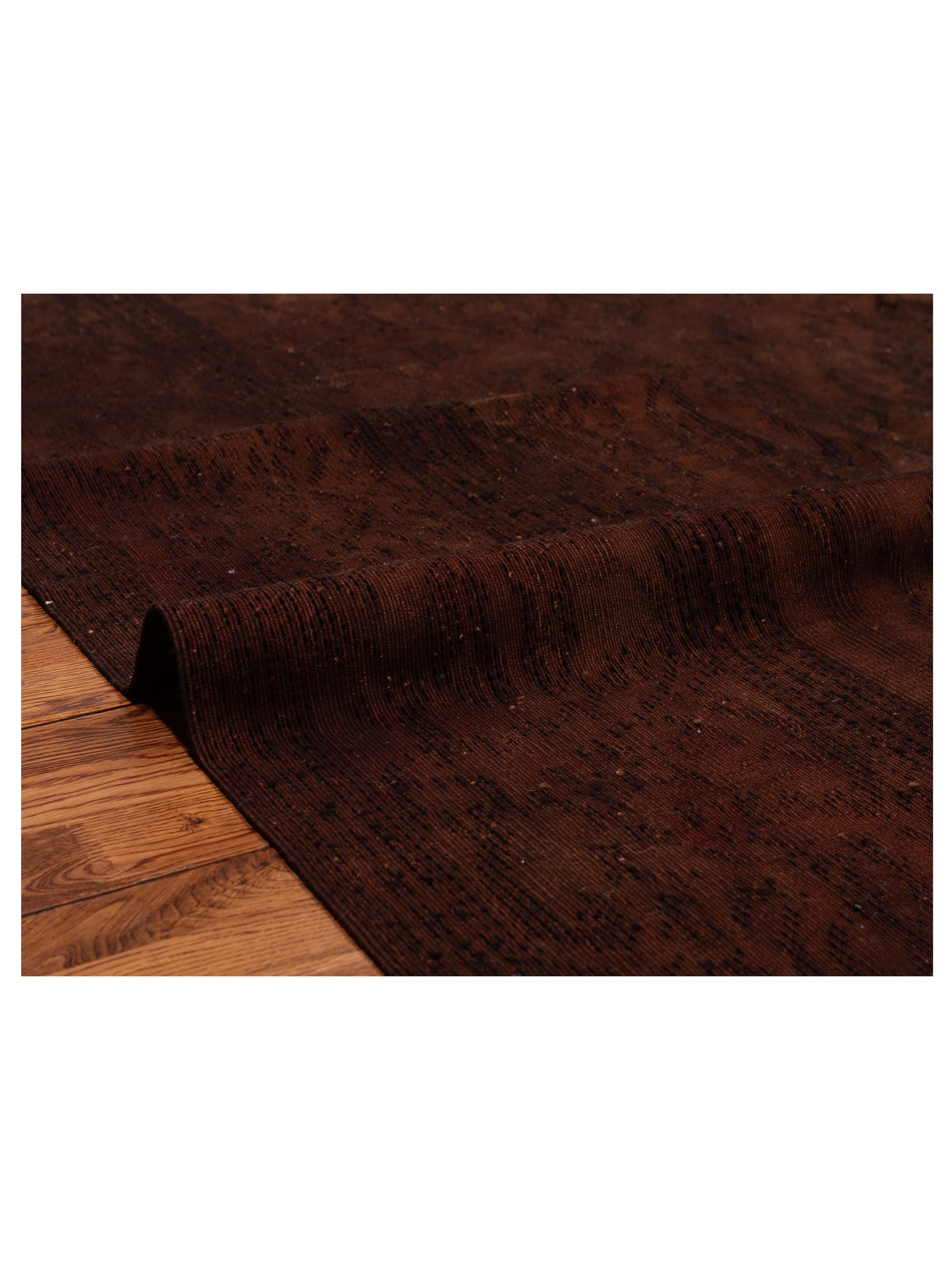 Transilvanian Kilim 69983 Dark Brown 8.9x11.11 Hand Woven Rug