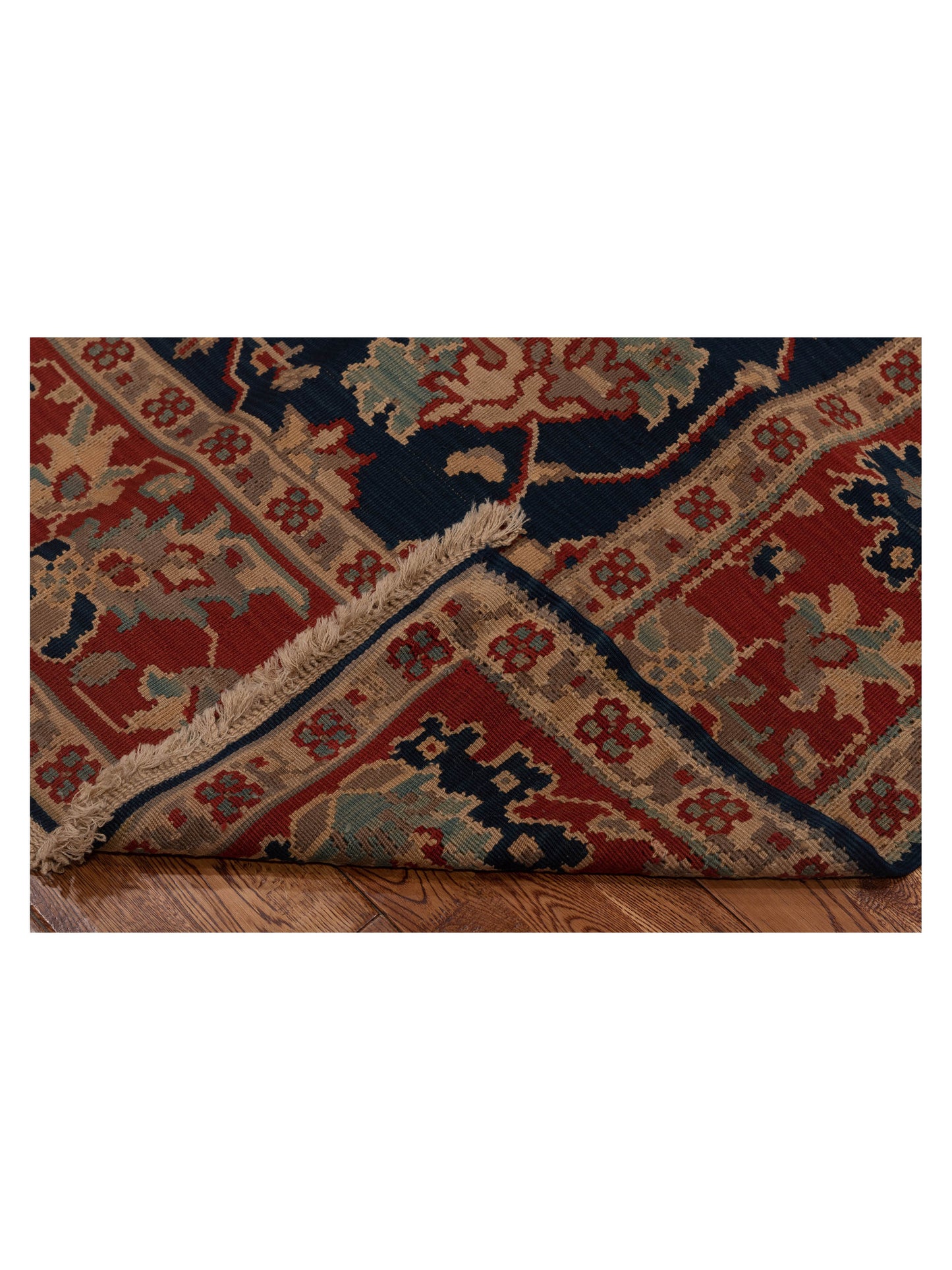Transilvanian Kilim 70007 Navy Red 6.6x10.2 Hand Woven Rug