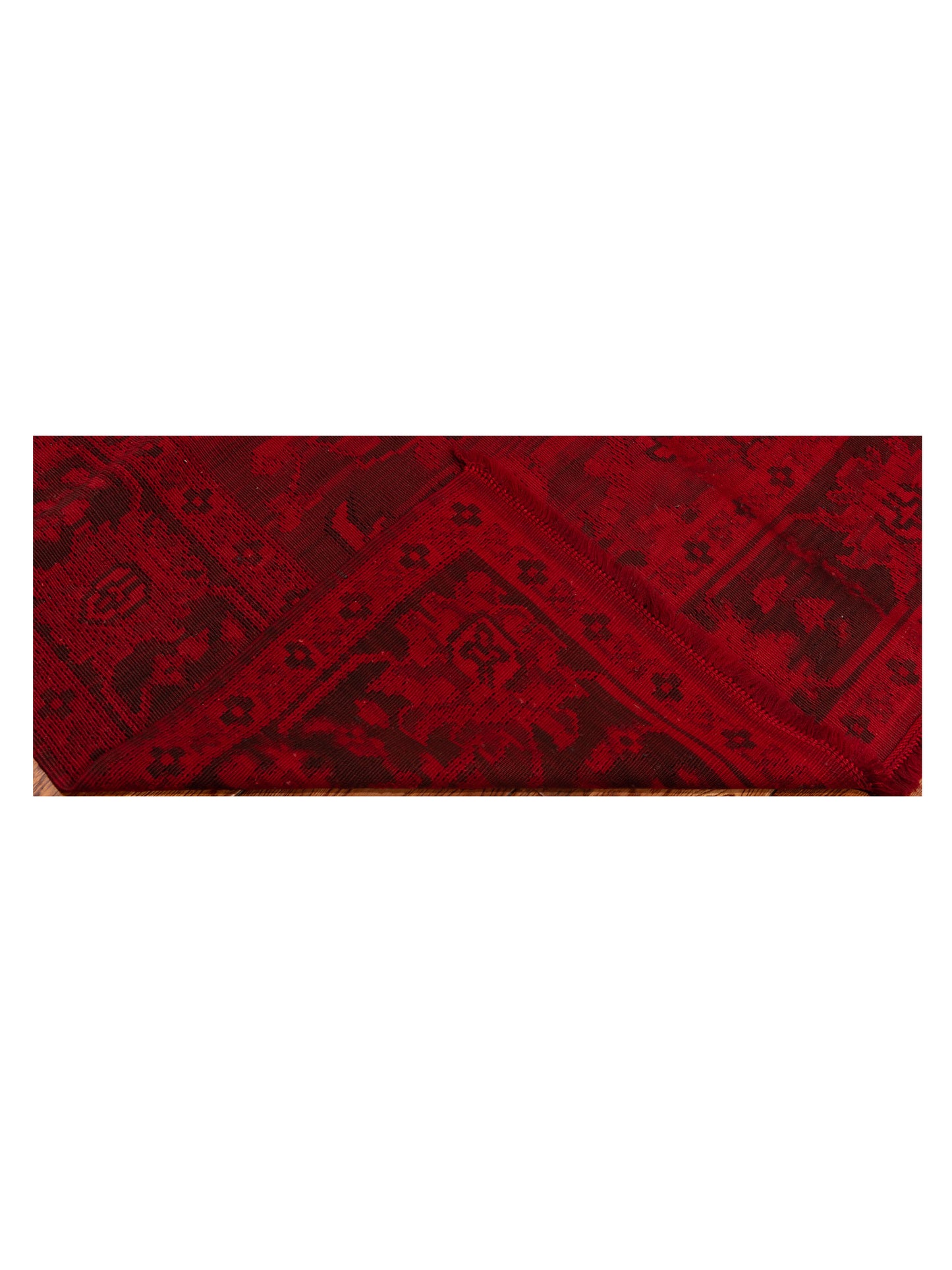 Vintage 70026 Red 6.6x6.11 Hand Knotted Rug