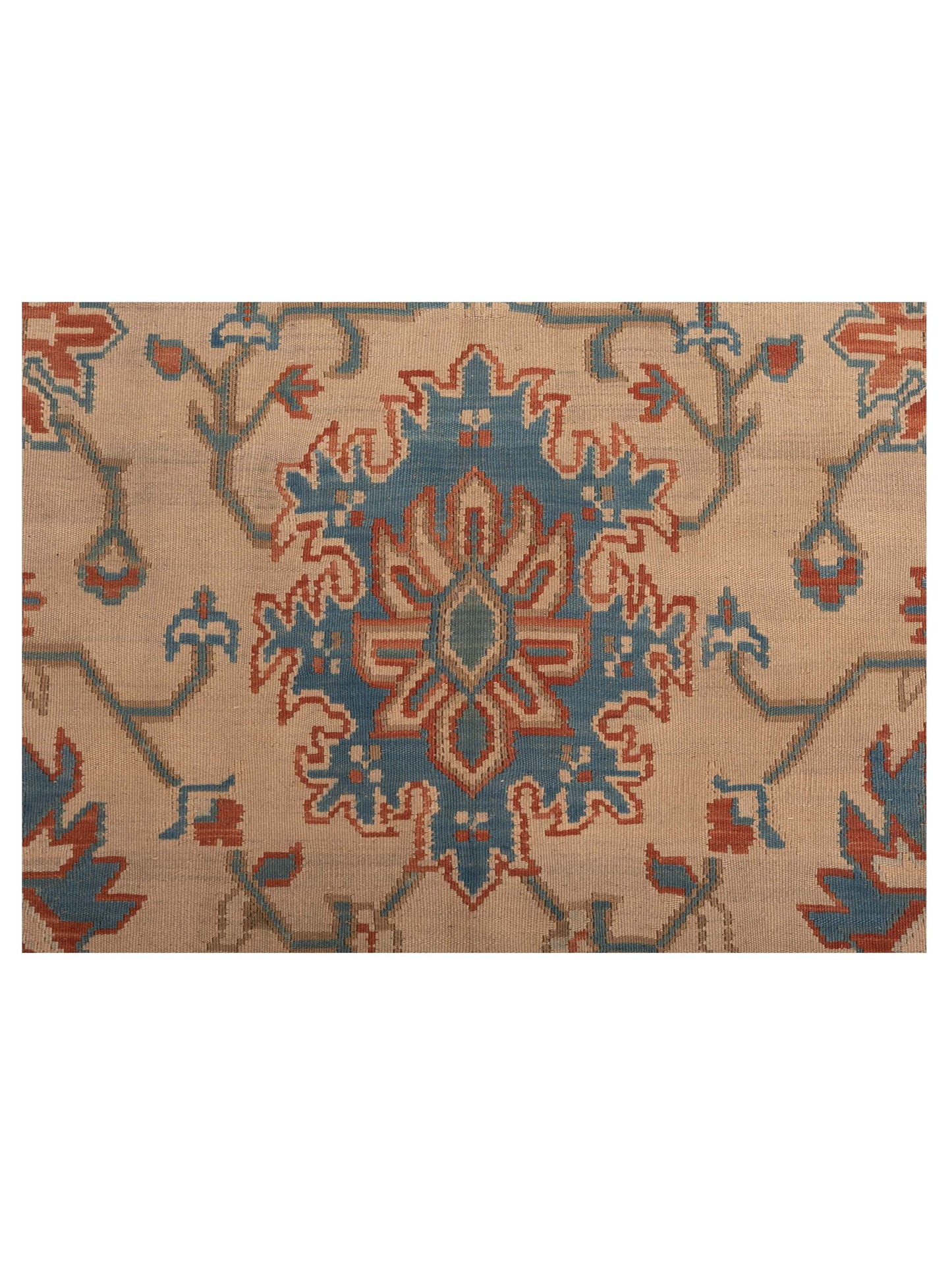 Transilvanian Kilim 70028 Beige Beige 6.8x9.8 Hand Woven Rug