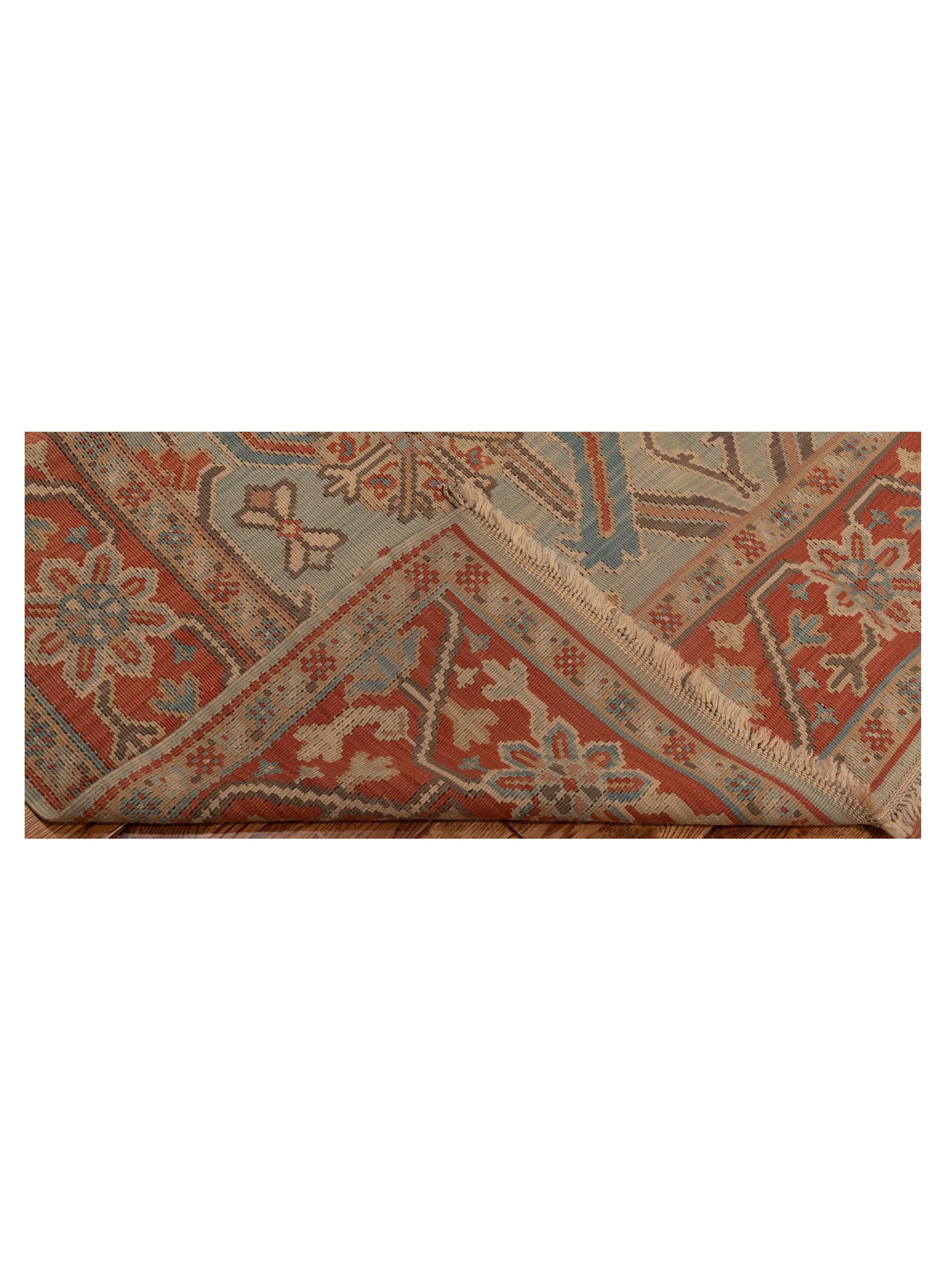 Transilvanian Kilim 70055 Silver Red 5.7x8.1 Hand Woven Rug