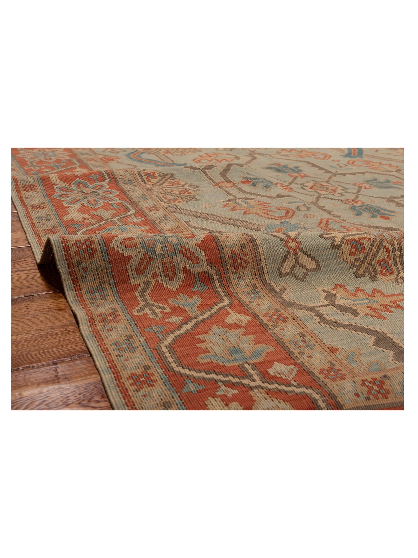 Transilvanian Kilim 70055 Silver Red 5.7x8.1 Hand Woven Rug