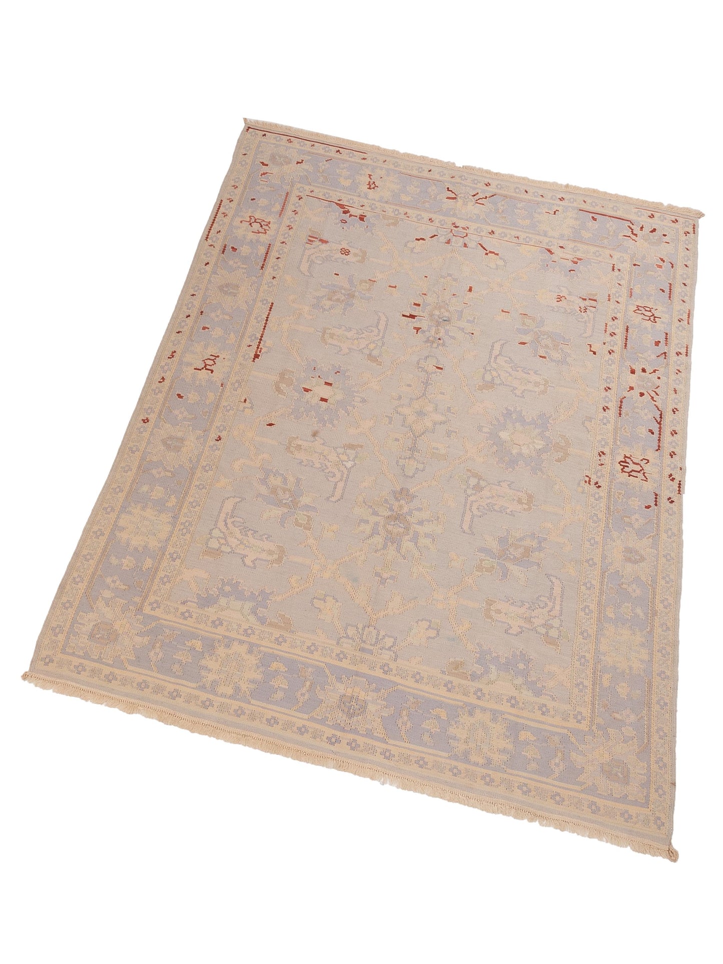 Transilvanian Kilim 70058 Silver 6.7x8.3 Hand Woven Rug