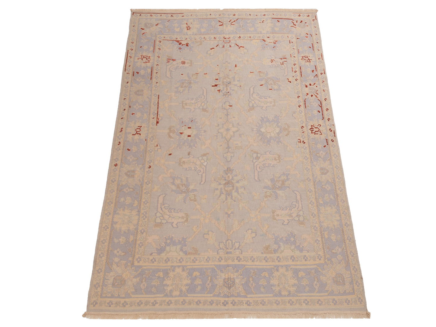 Transilvanian Kilim 70058 Silver 6.7x8.3 Hand Woven Rug