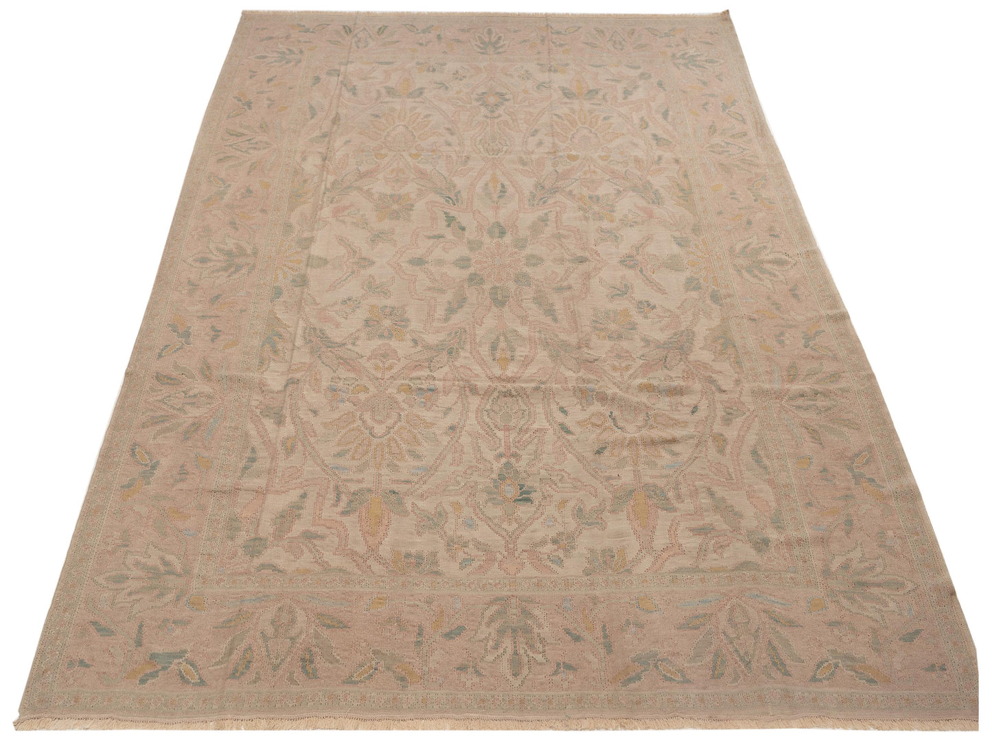 Transilvanian Kilim 70087 Beige Cream 8.11x11.5 Hand Woven Rug