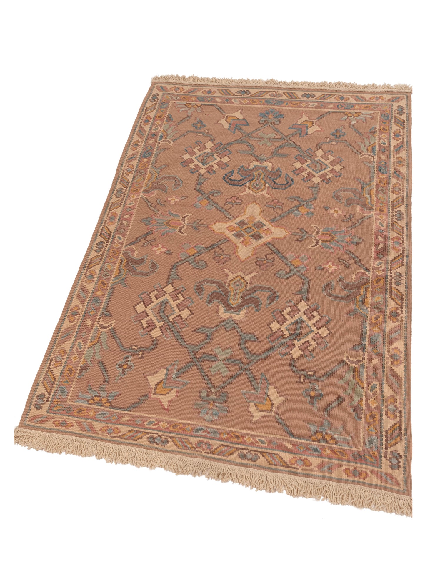 Transilvanian Kilim 70092 Pink 3.11x6.3 Hand Woven Rug