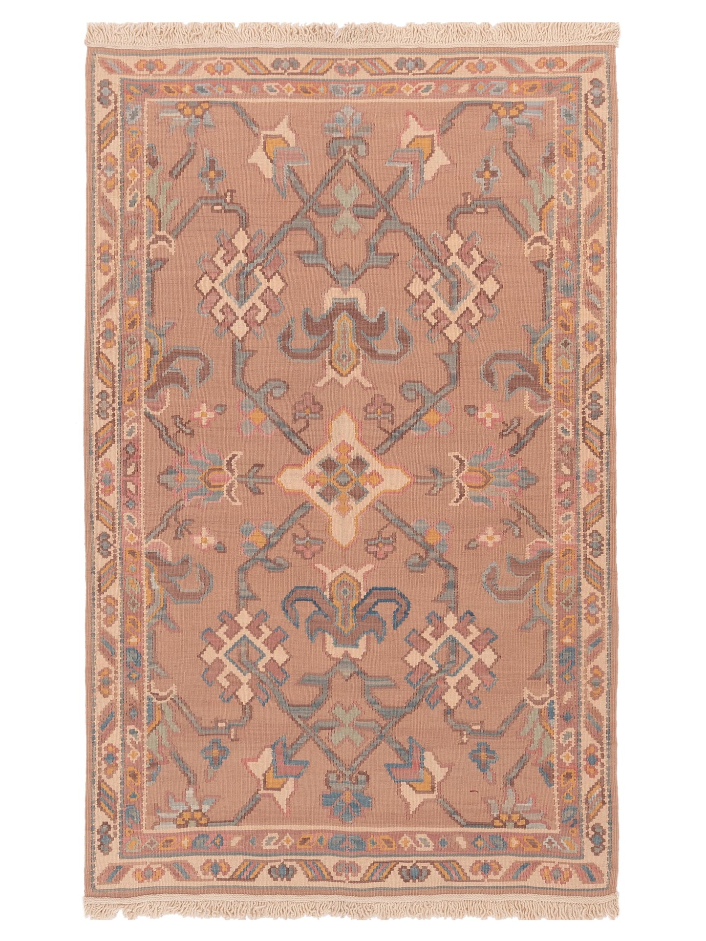 Pasha Transilvanian Kilim Pink Traditional