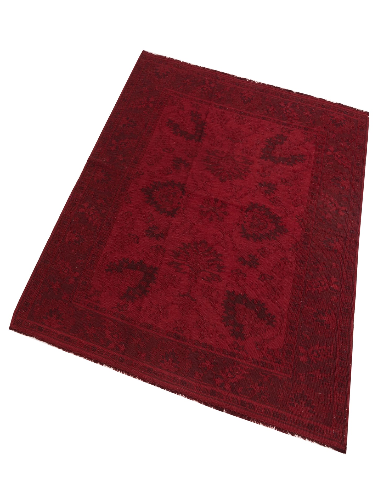Transilvanian Kilim 70094 Red Red 5.5x7.11 Hand Woven Rug