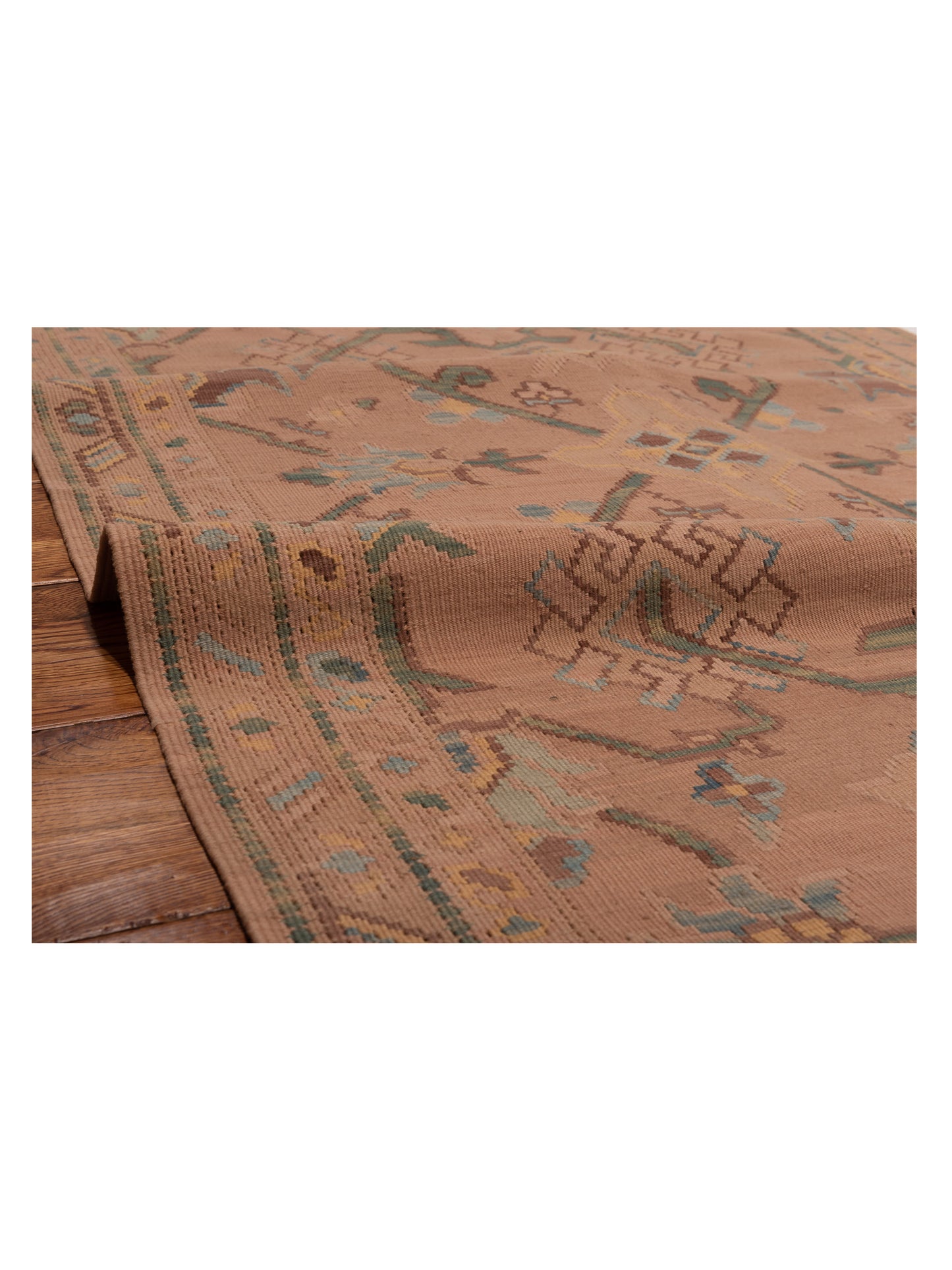 Transilvanian Kilim 70101 Pink 4x6.2 Hand Woven Rug