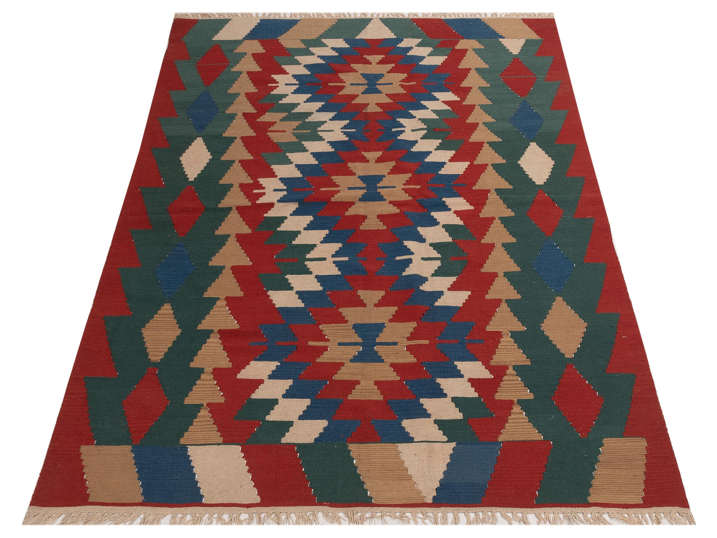 Kilim 70164 Multi 5.7x8.4 Hand Woven Rug